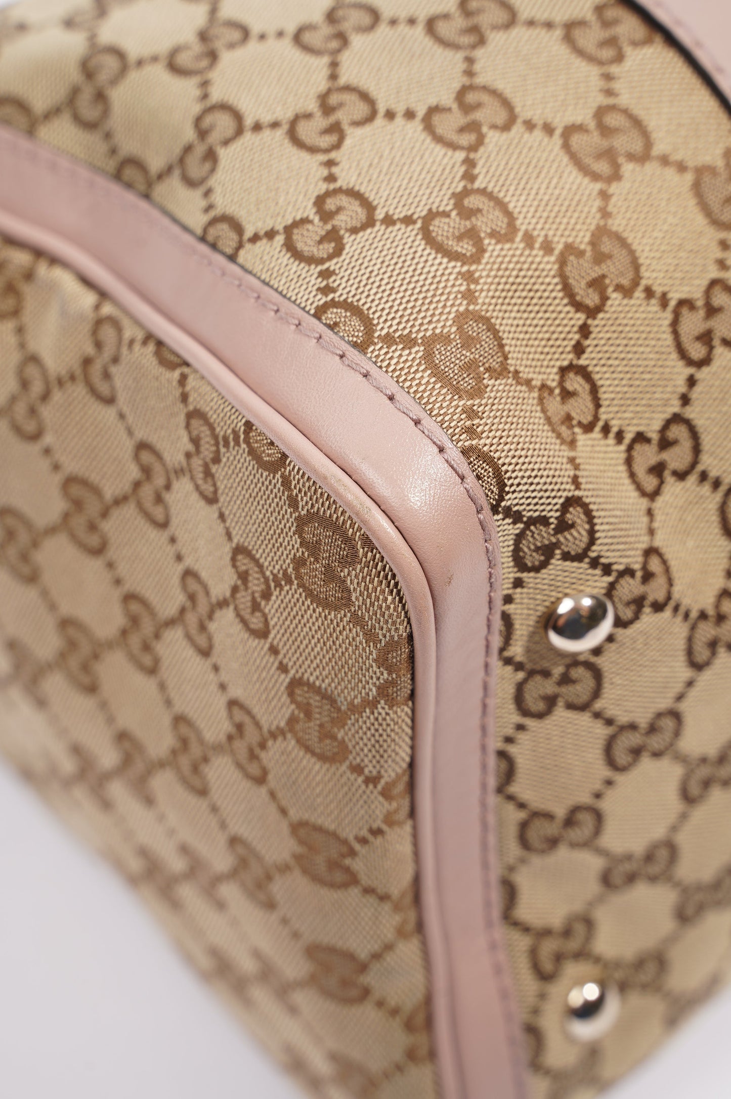 Gucci Womens Boston Bag Supreme / Pink Medium