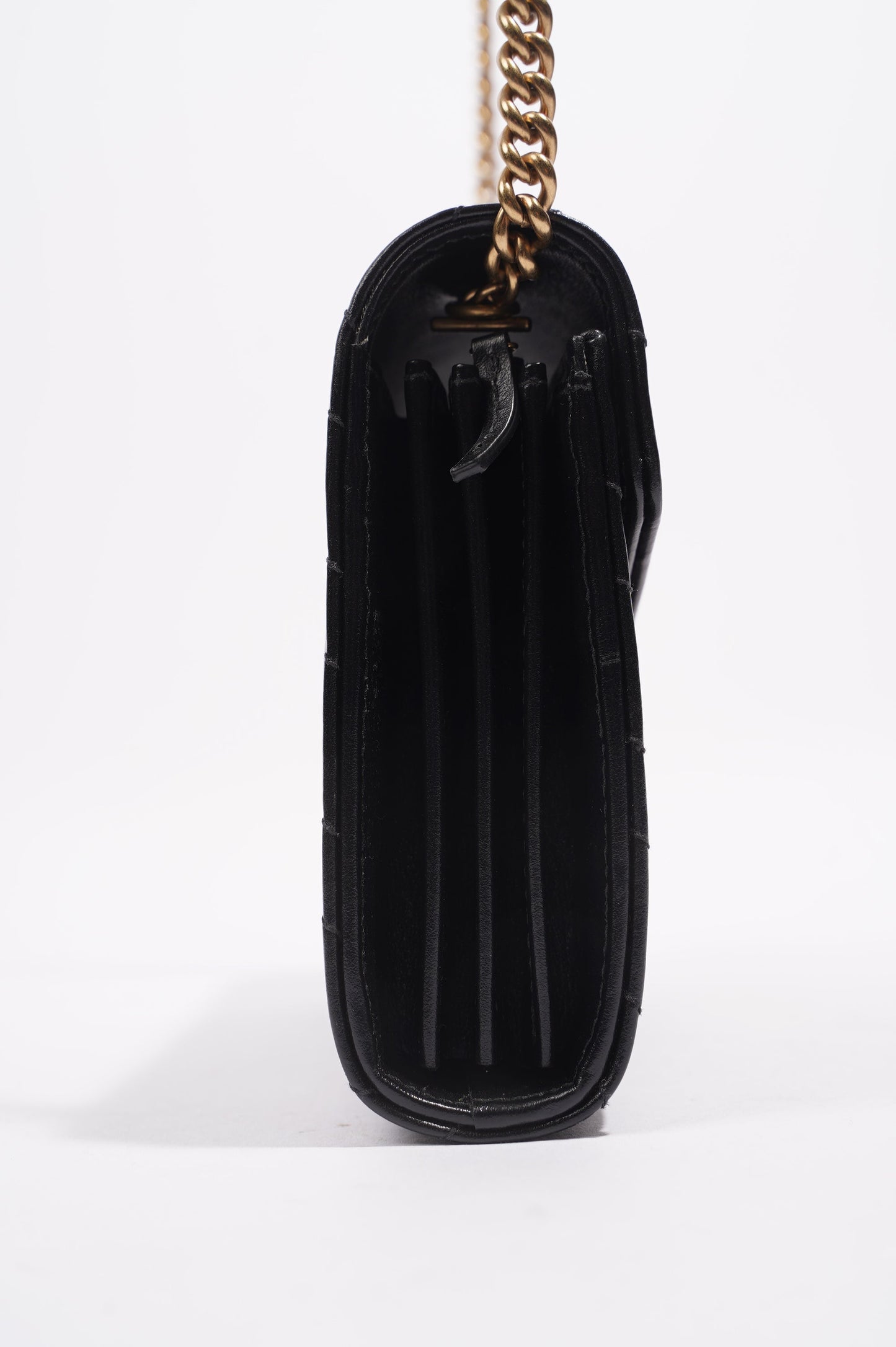 Gucci Womens GG Marmont Bag Black Matelasse Mini