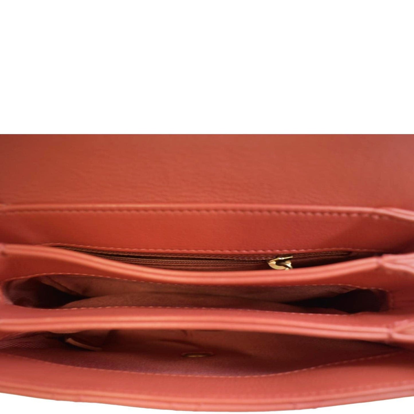 CHANEL Top Handle Quilted Leather Shoulder Bag Red
