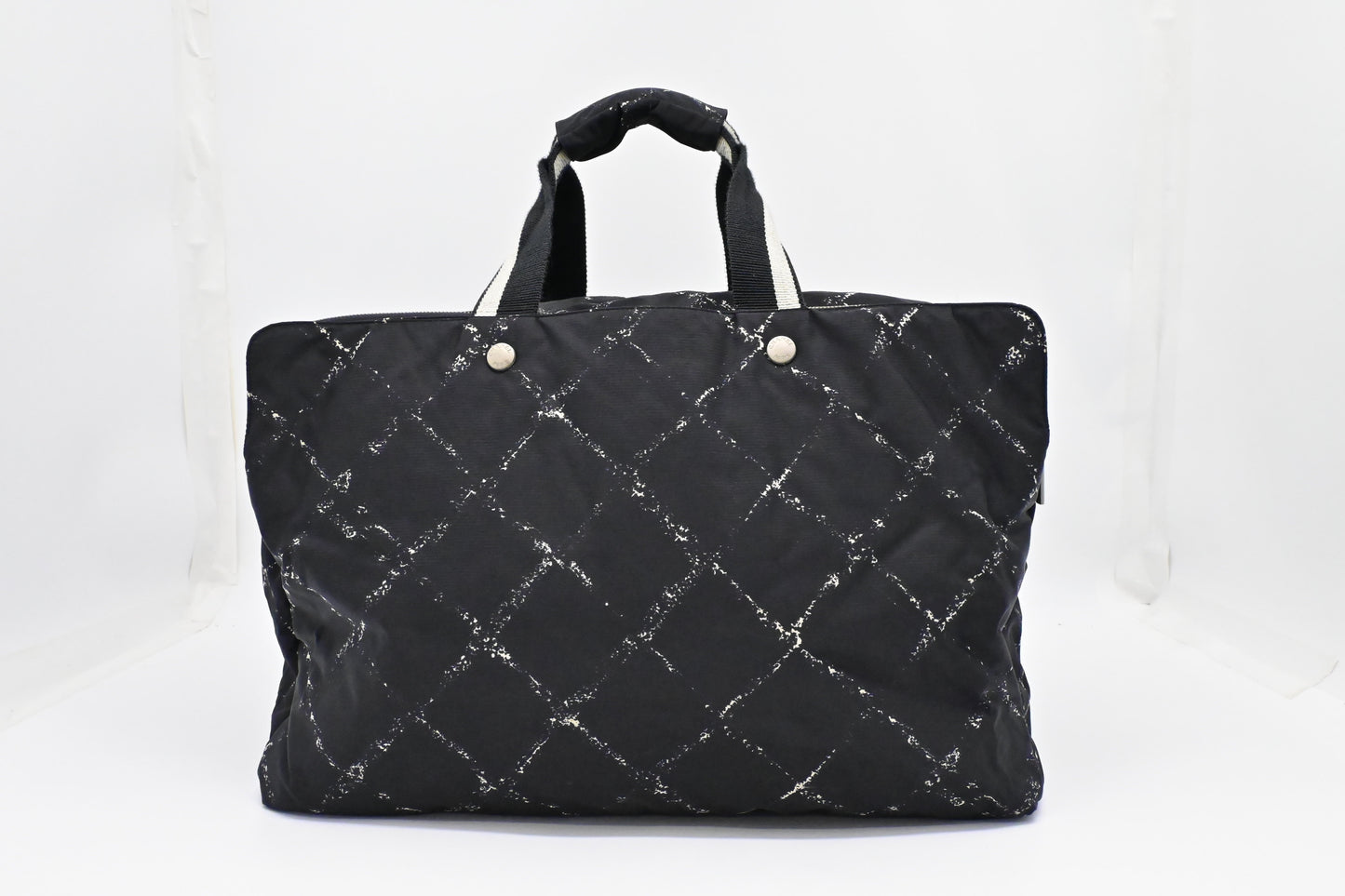 Chanel Travel Line Travel Bag in Black Nylon