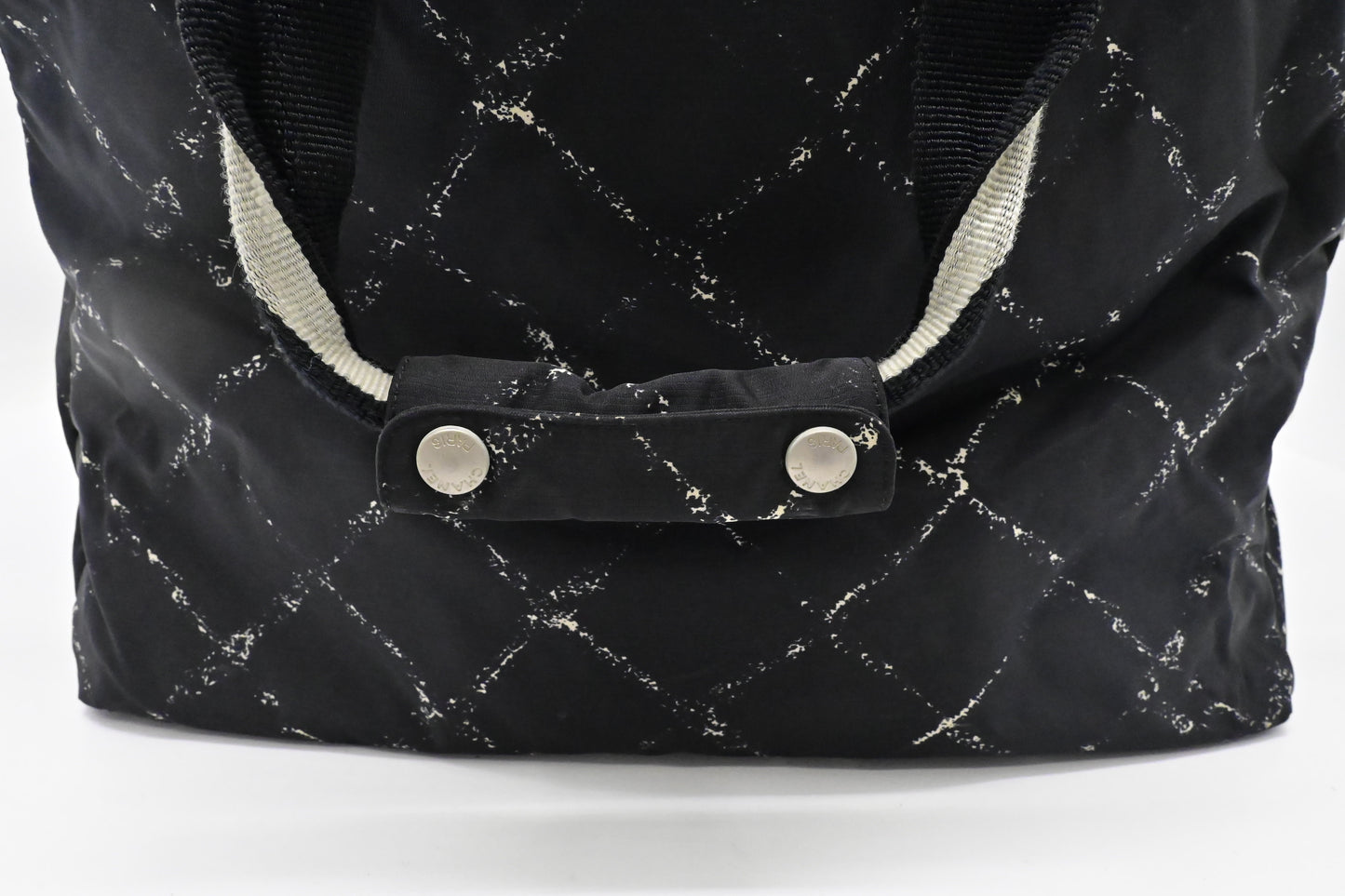 Chanel Travel Line Travel Bag in Black Nylon