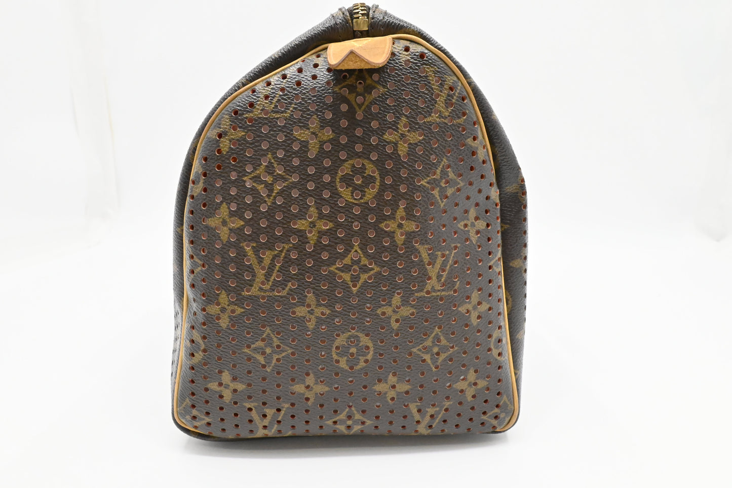 Louis Vuitton Speedy 30 in Orange and Perforated Monogram Canvas
