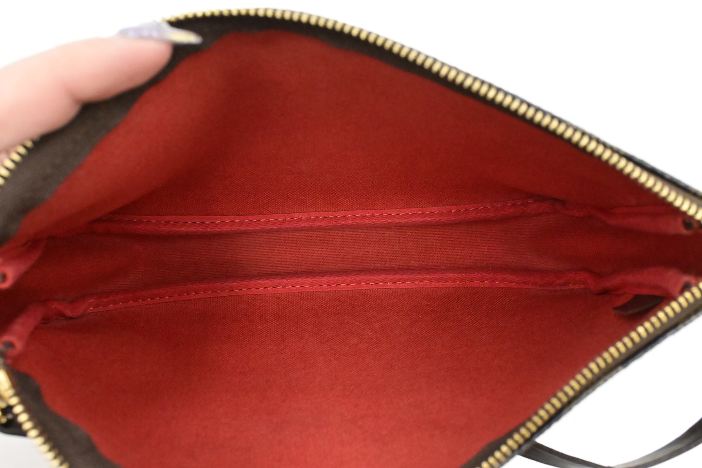 Louis Vuitton Pochette Accessoires in Damier Ebene Canvas