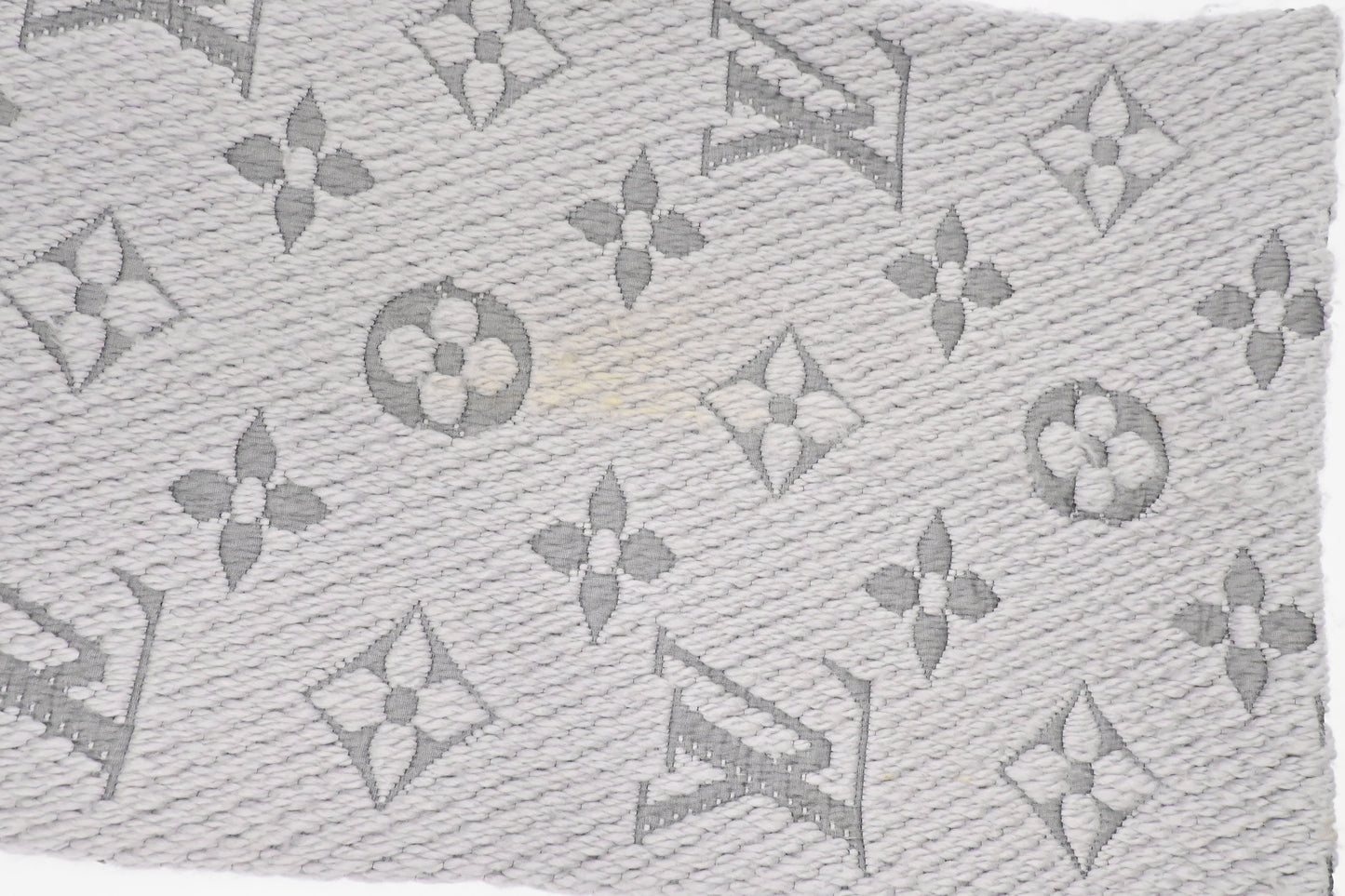 Louis Vuitton Logomania Scarf in Gray Wool and Silk