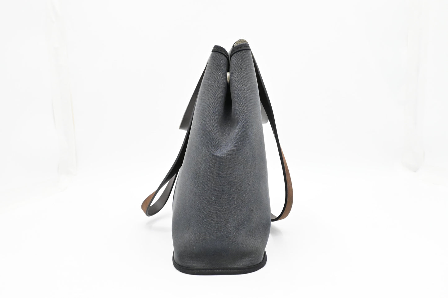 Hermes Cabag Elan PM in Navy Blue Canvas