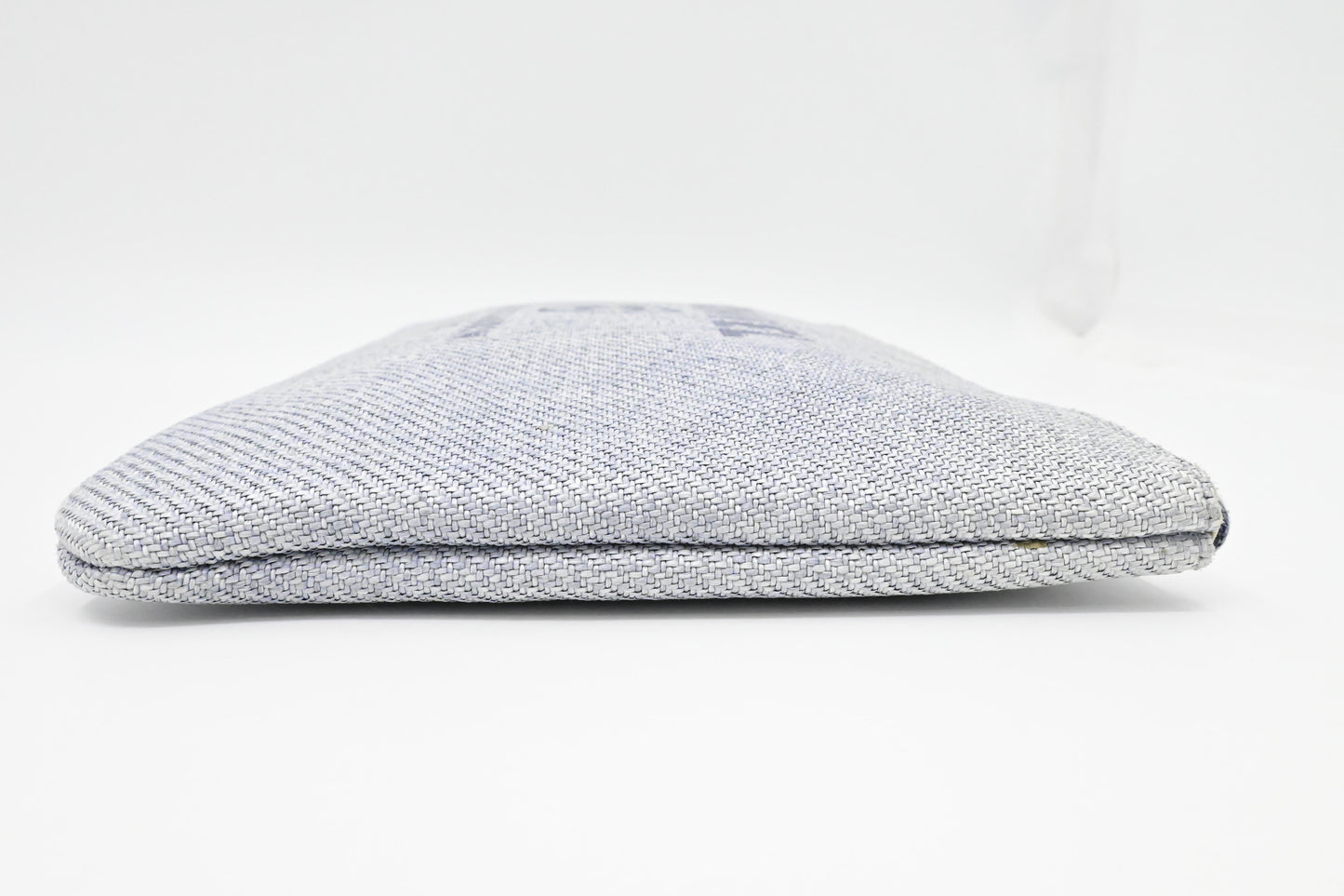 Chanel Deauville Clutch in Grey Canvas