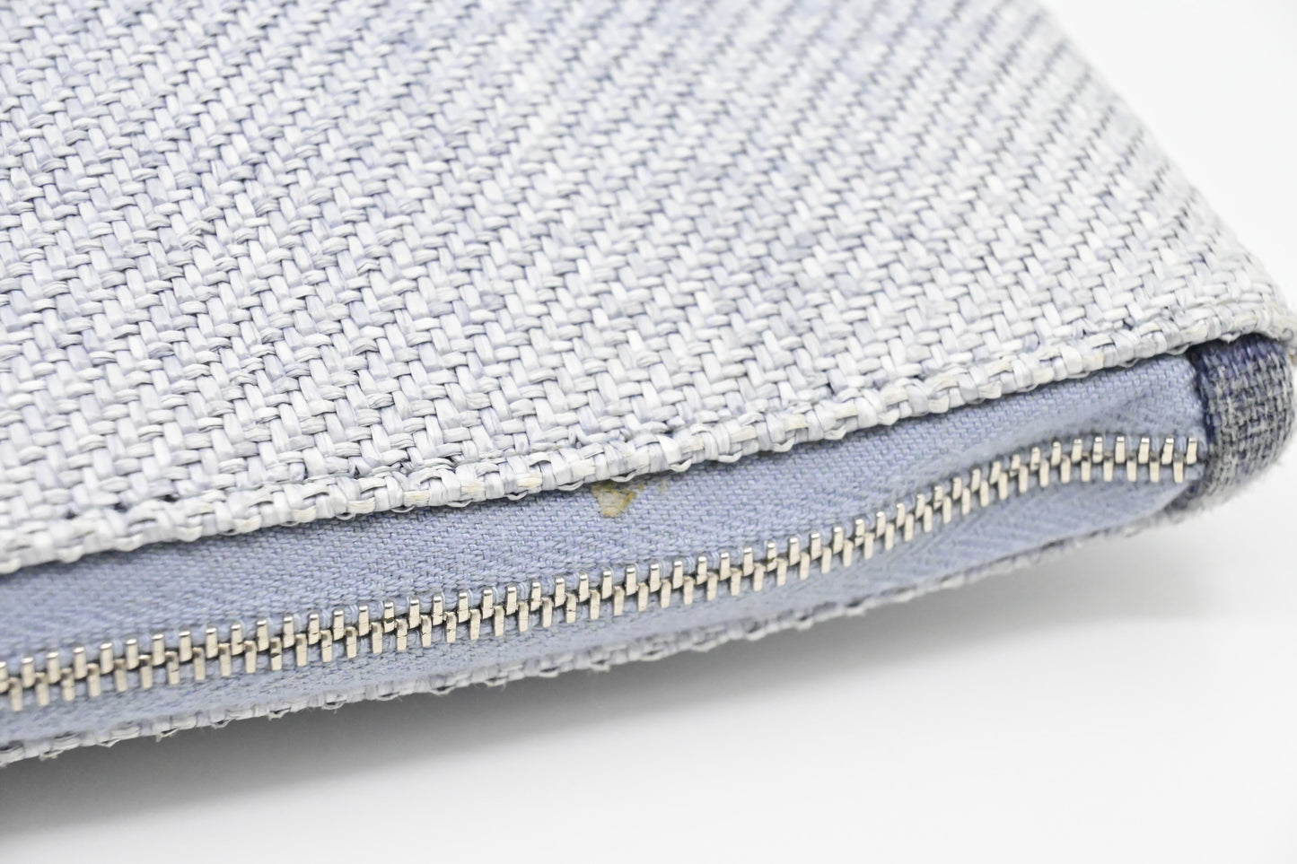 Chanel Deauville Clutch in Grey Canvas