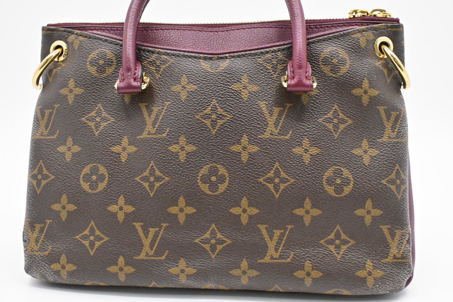 Louis Vuitton Pallas BB in Monogram Canvas & Raisin Leather