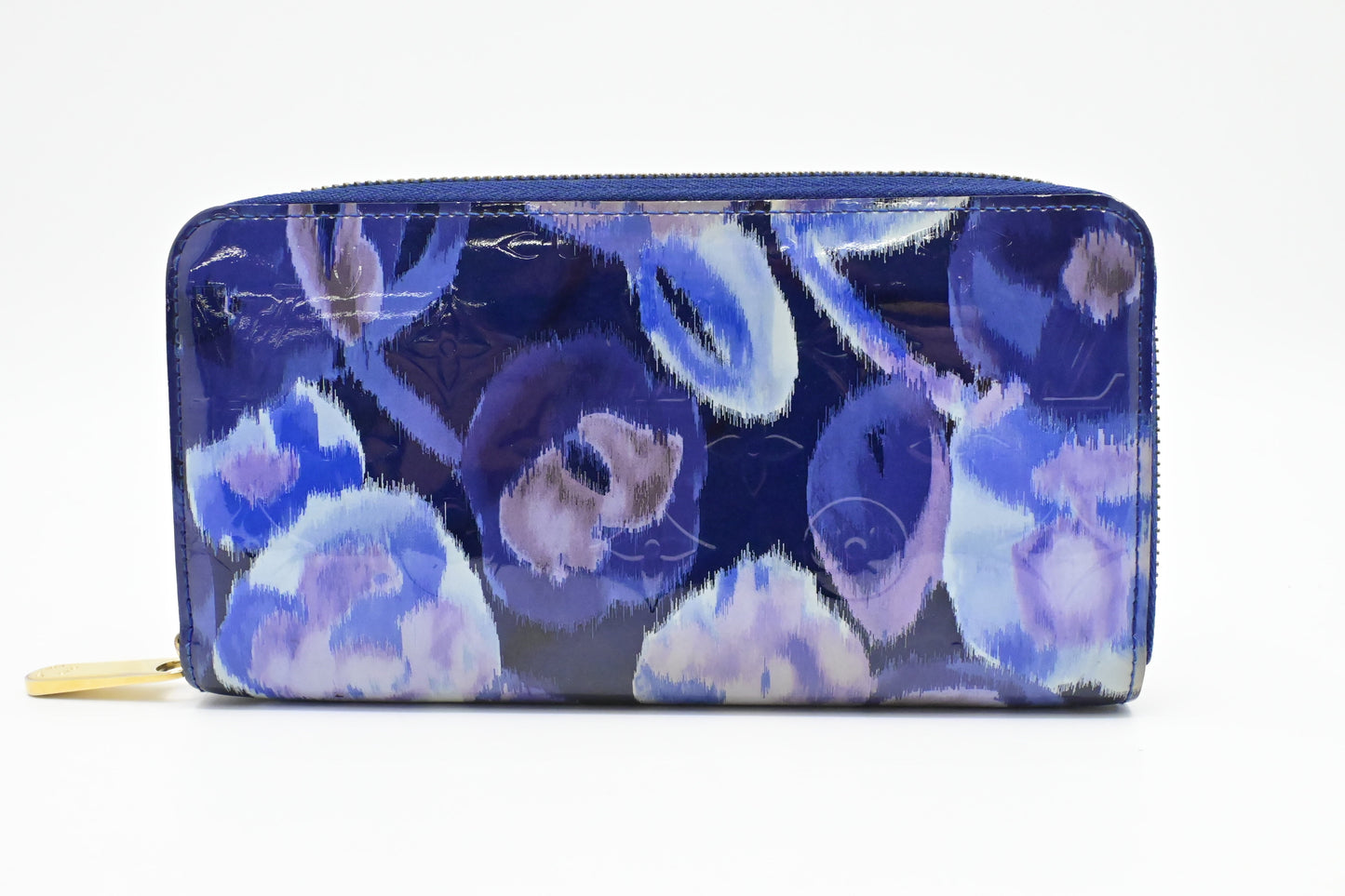 Louis Vuitton Long Zippy Wallet in Ikat Grand Blue Vernis Leather