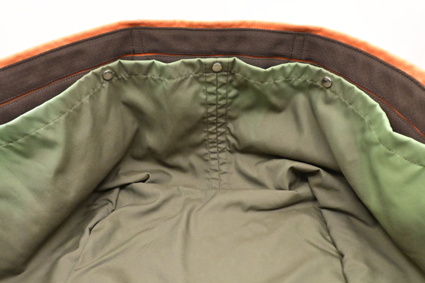 Hermes Fourre Tout de Cavalier in Orange Canvas