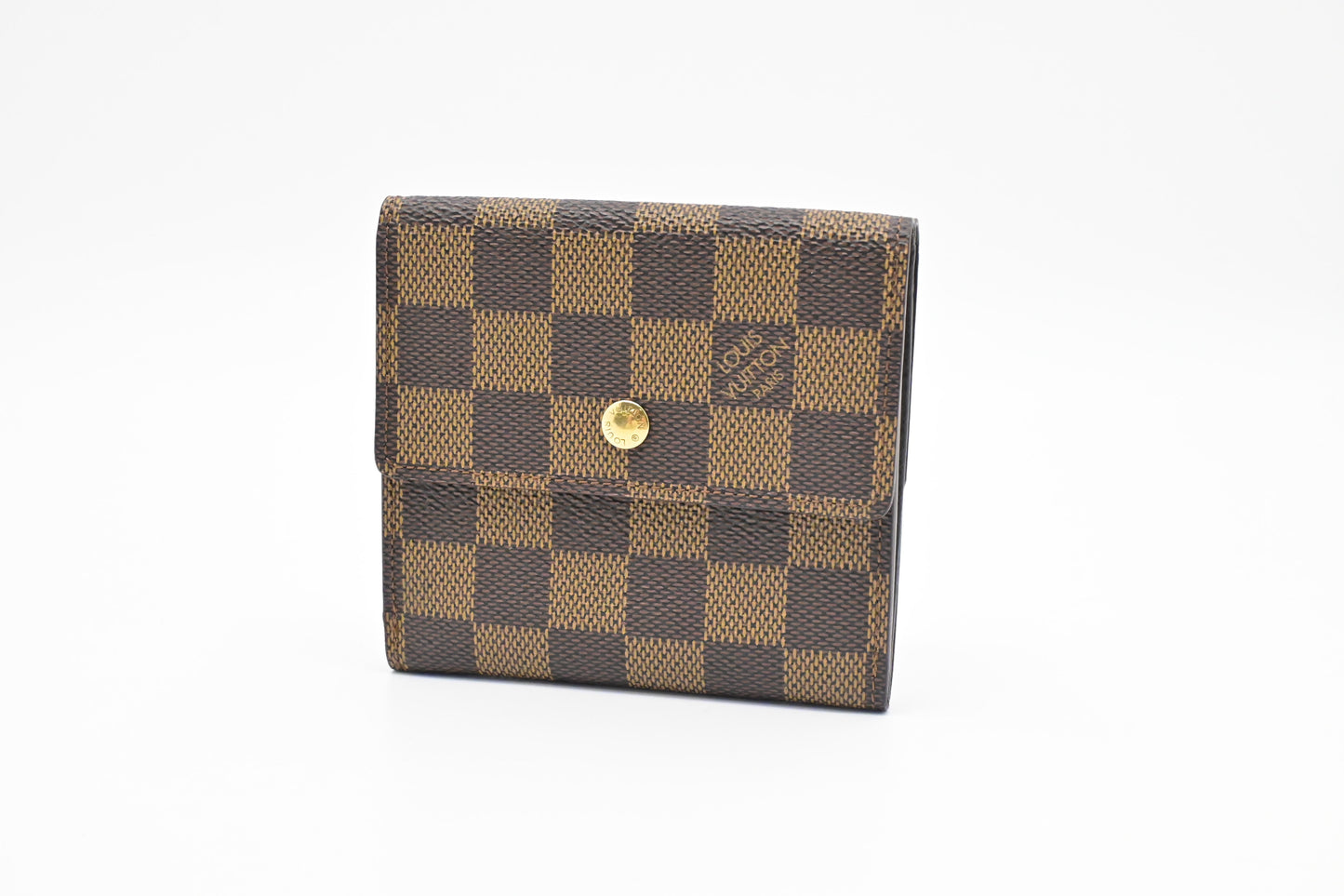 Louis Vuitton Elise Wallet in Damier Ebene Canvas