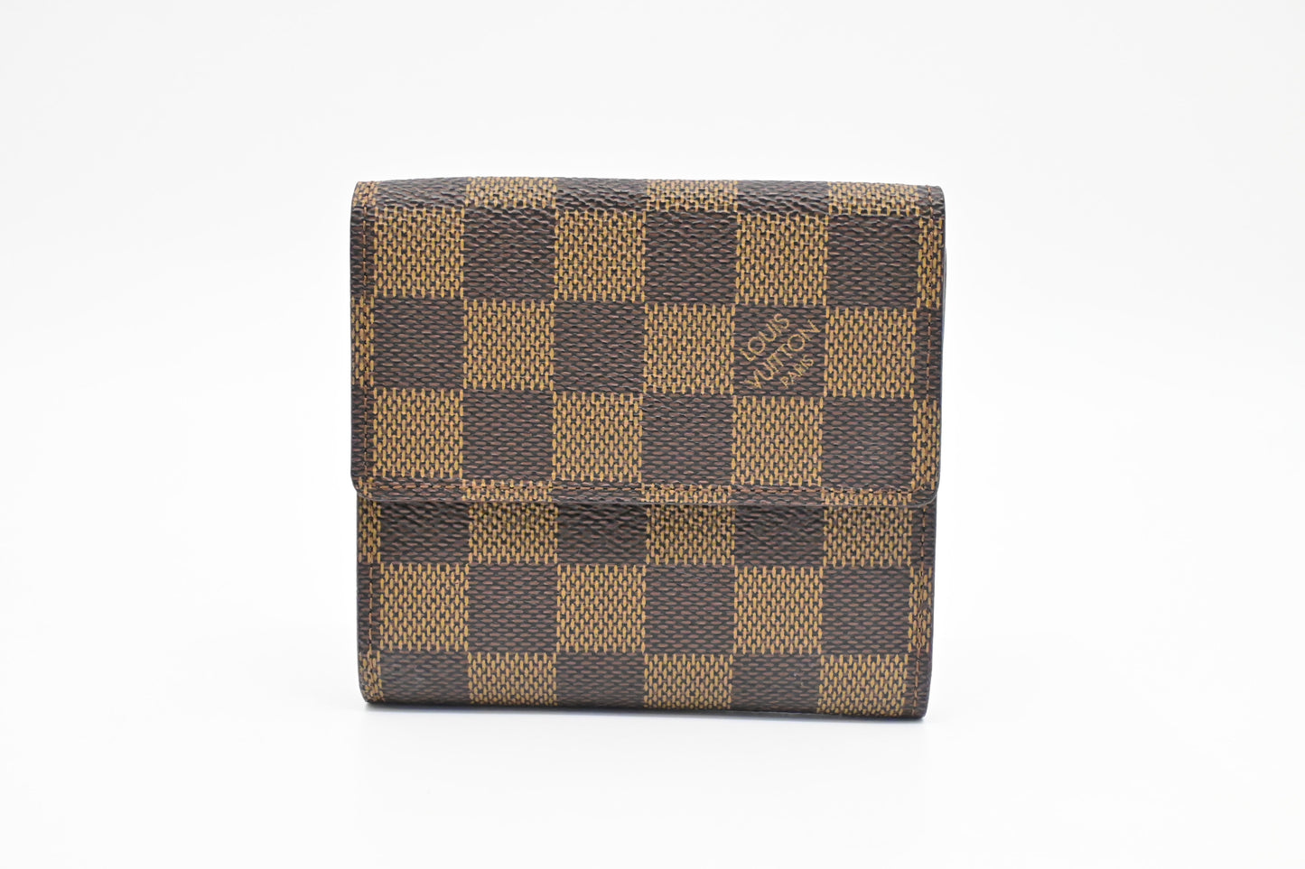 Louis Vuitton Elise Wallet in Damier Ebene Canvas