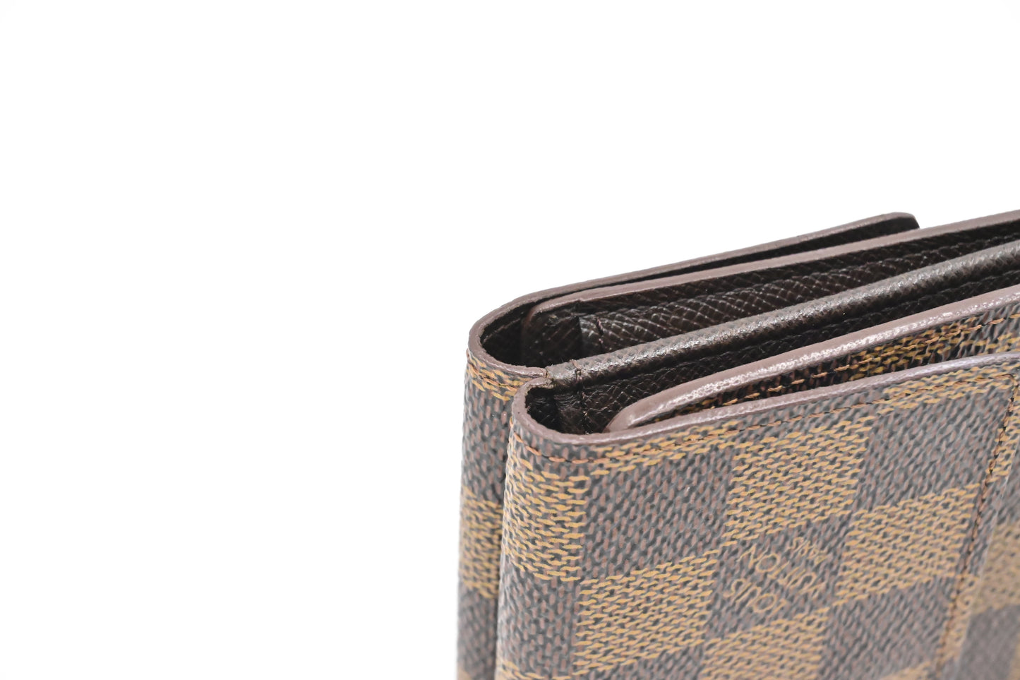 Louis Vuitton Elise Wallet in Damier Ebene Canvas