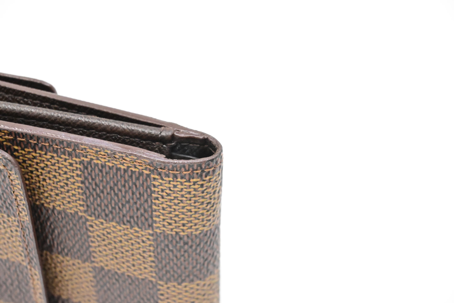 Louis Vuitton Elise Wallet in Damier Ebene Canvas