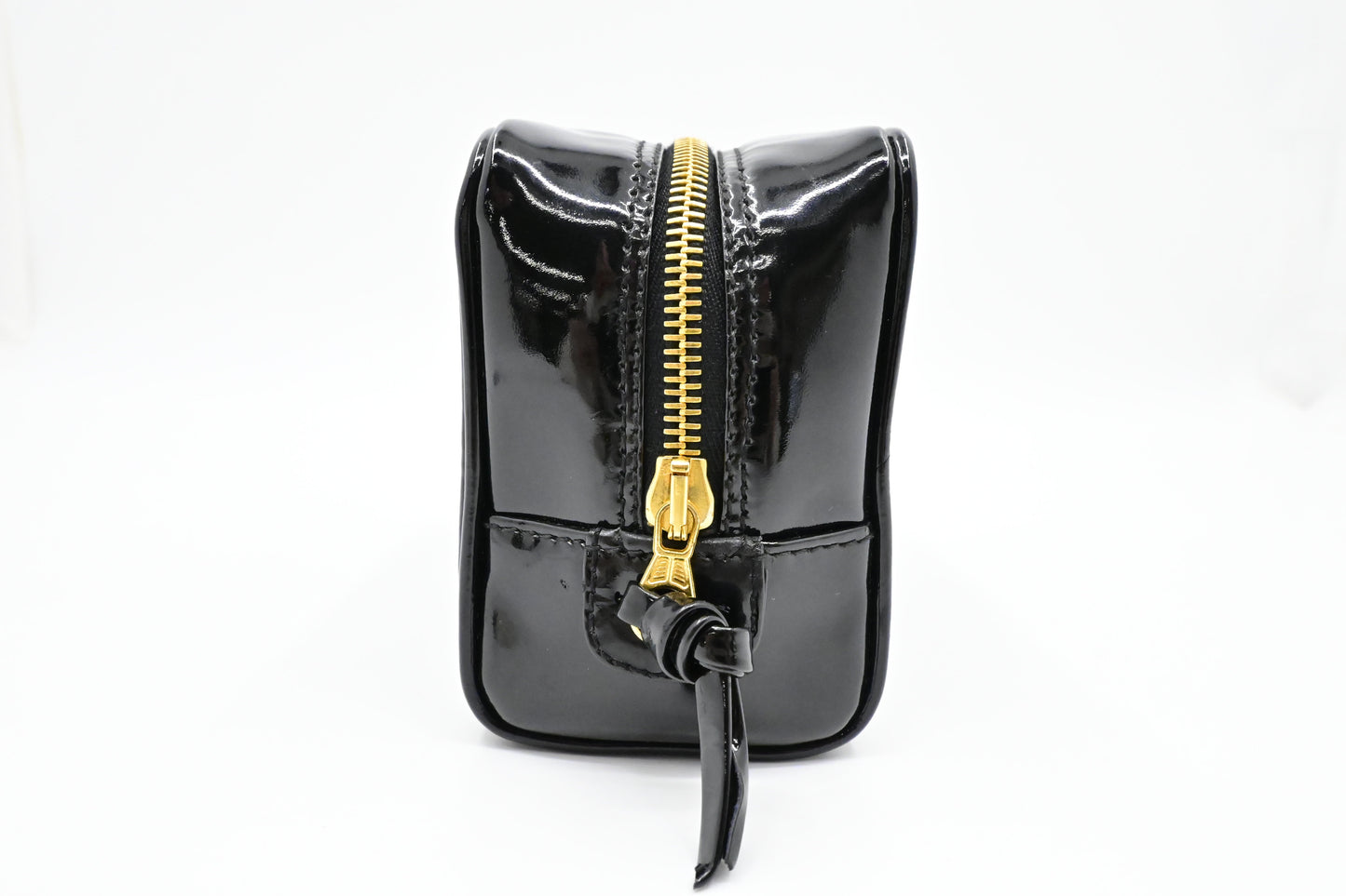 Chanel Cosmetics Pouch in Black Patent Leather
