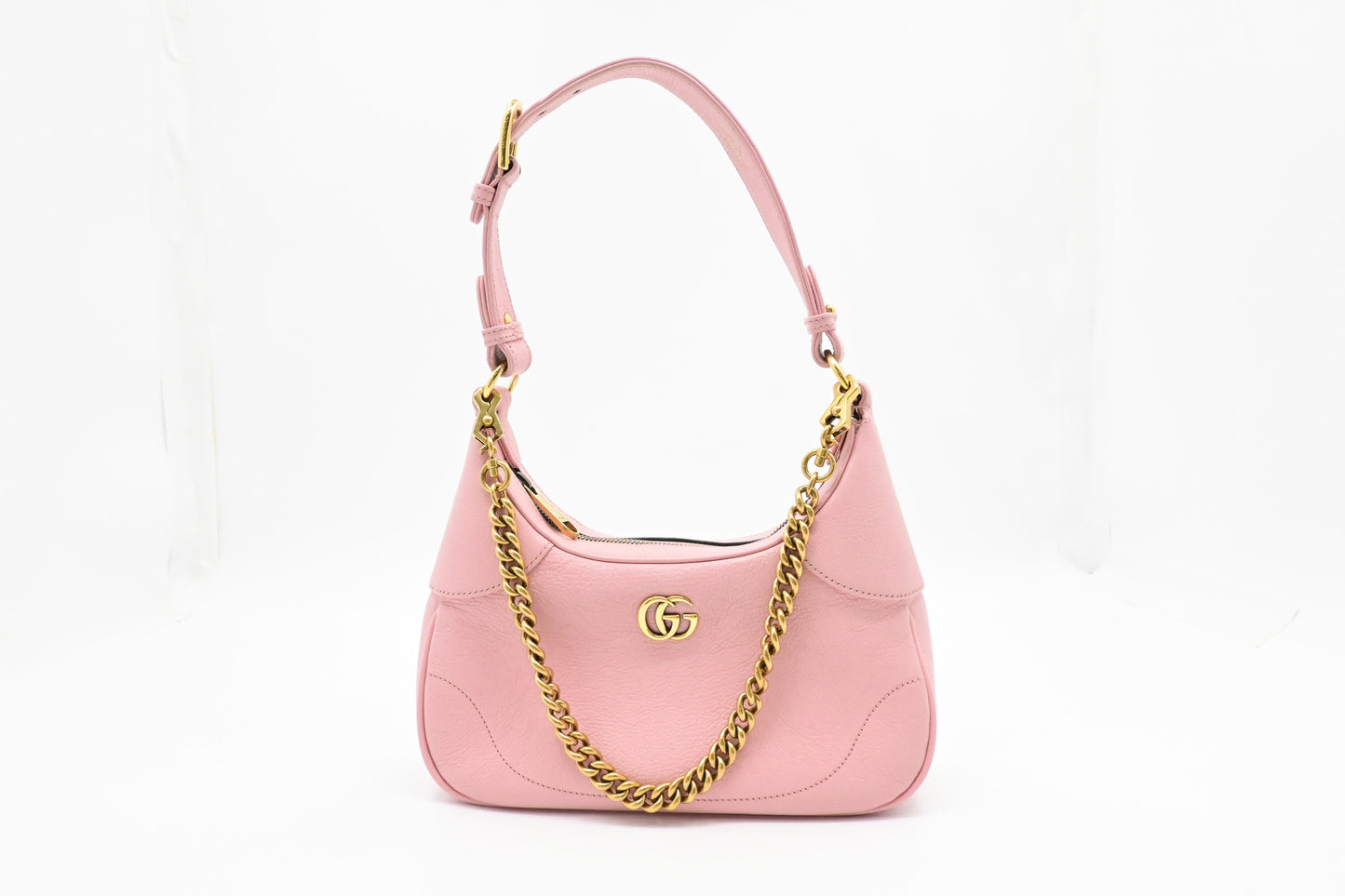 Gucci Aphrodite Shoulder Bag in Pink Leather