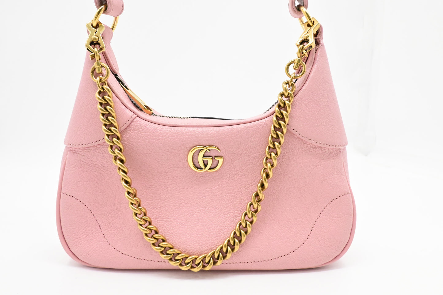 Gucci Aphrodite Shoulder Bag in Pink Leather