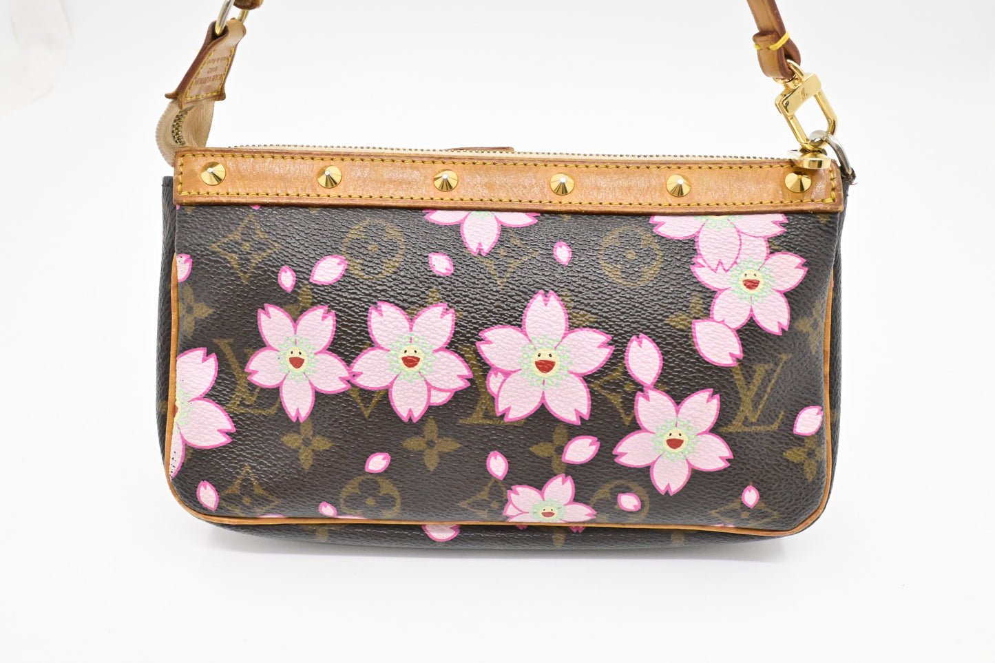 Louis Vuitton x Takashi Murakami Pochette Accessoires in Cherry Blossom Monogram Canvas
