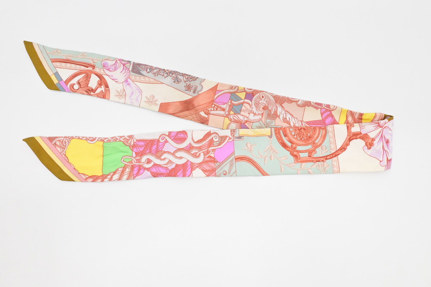 Hermes 'Cavalleria d Etriers' Twilly in Silk