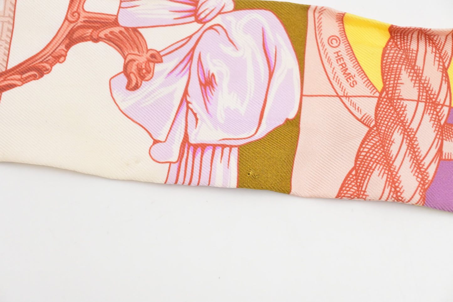 Hermes 'Cavalleria d Etriers' Twilly in Silk