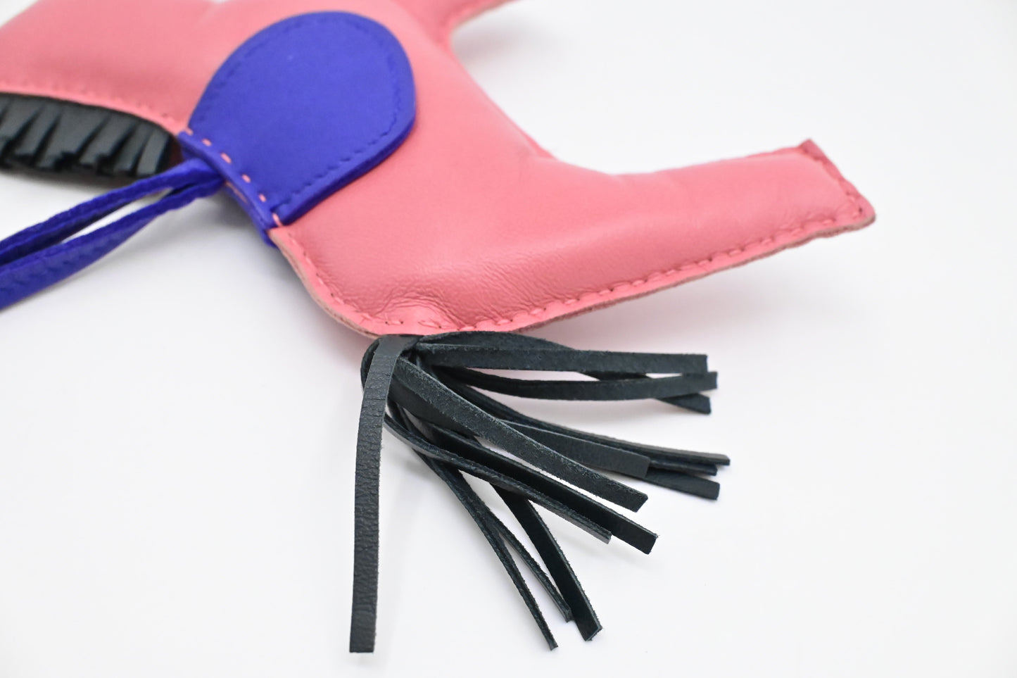 Hermes Rodeo GM Charm in Pink Leather