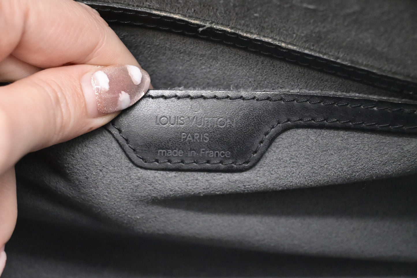 Louis Vuitton Soufflot in Black Epi Leather
