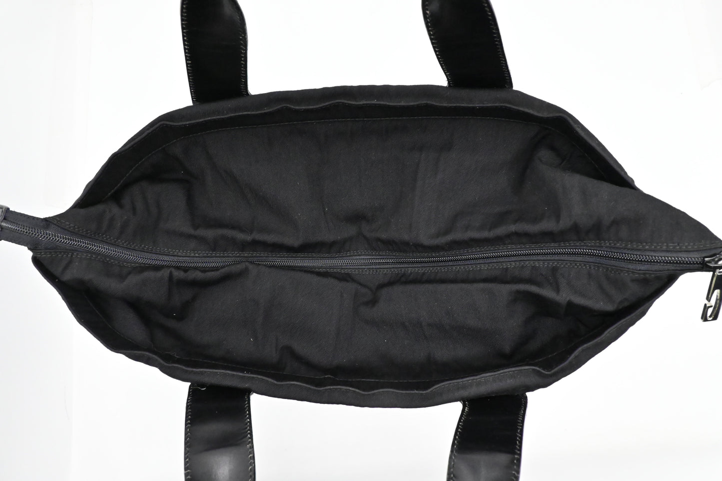 Gucci Tote Bag in Black Canvas & Leather