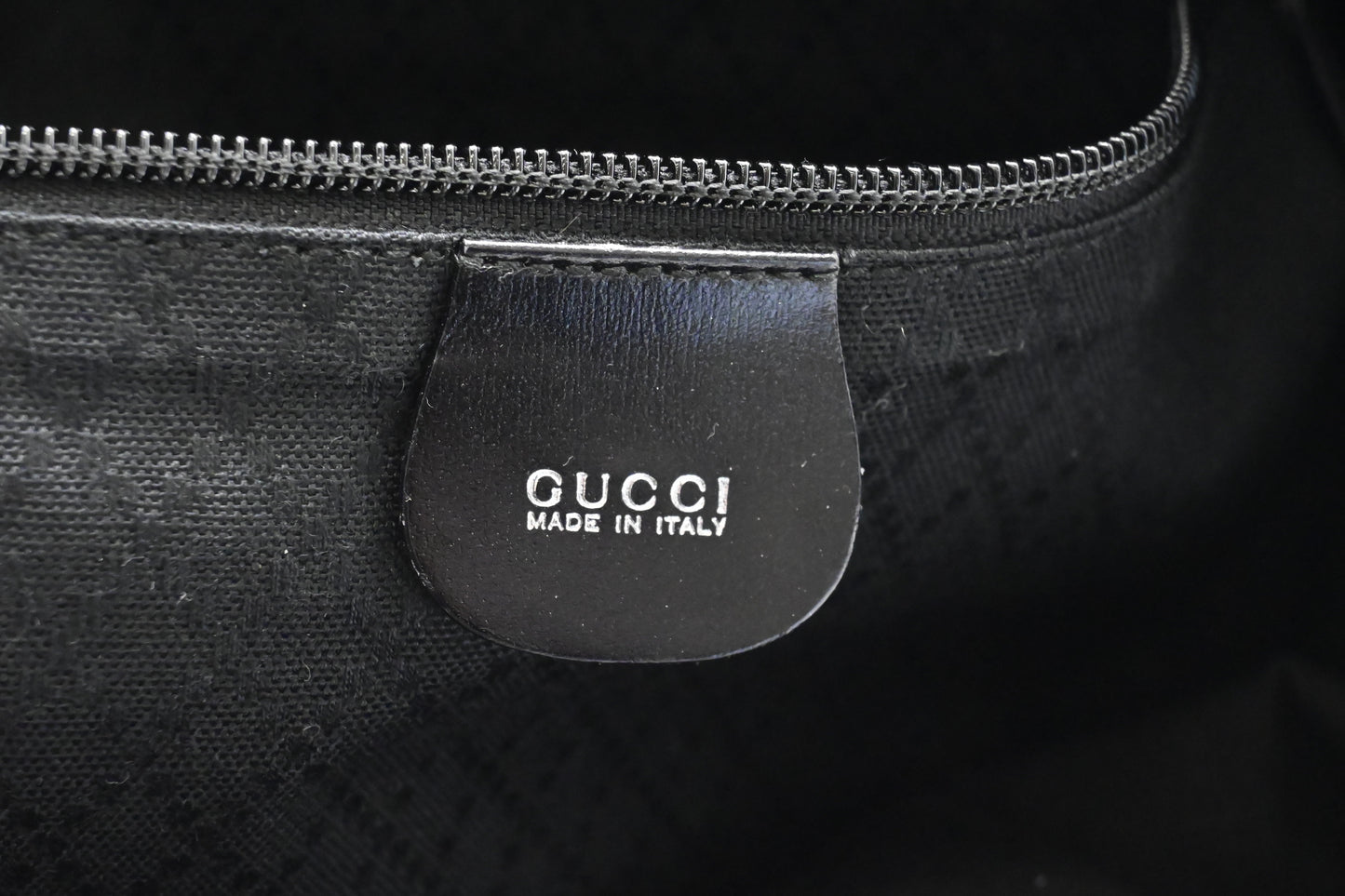 Gucci Tote Bag in Black Canvas & Leather