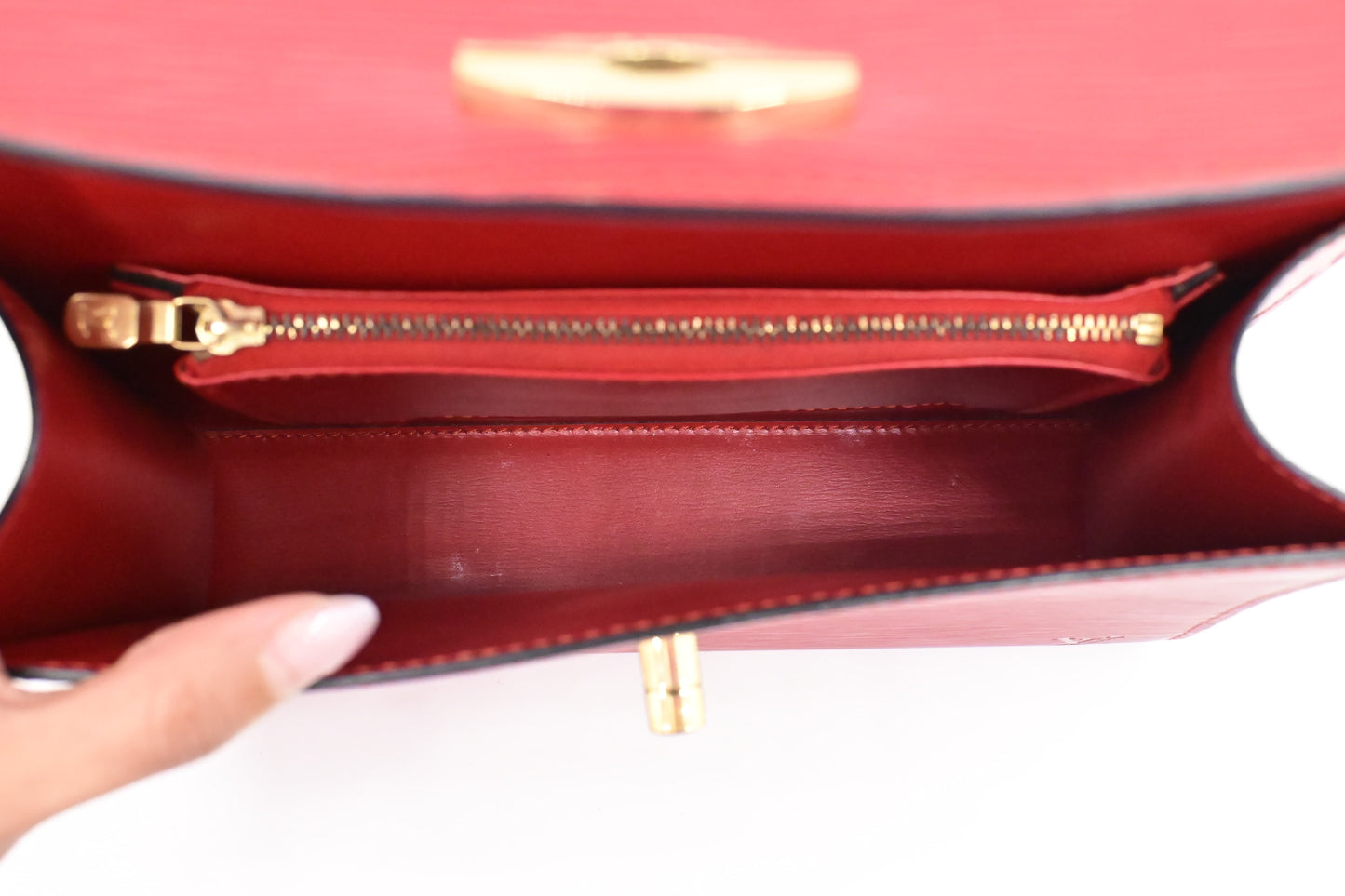 Louis Vuitton Malesherbes in Red Epi Leather