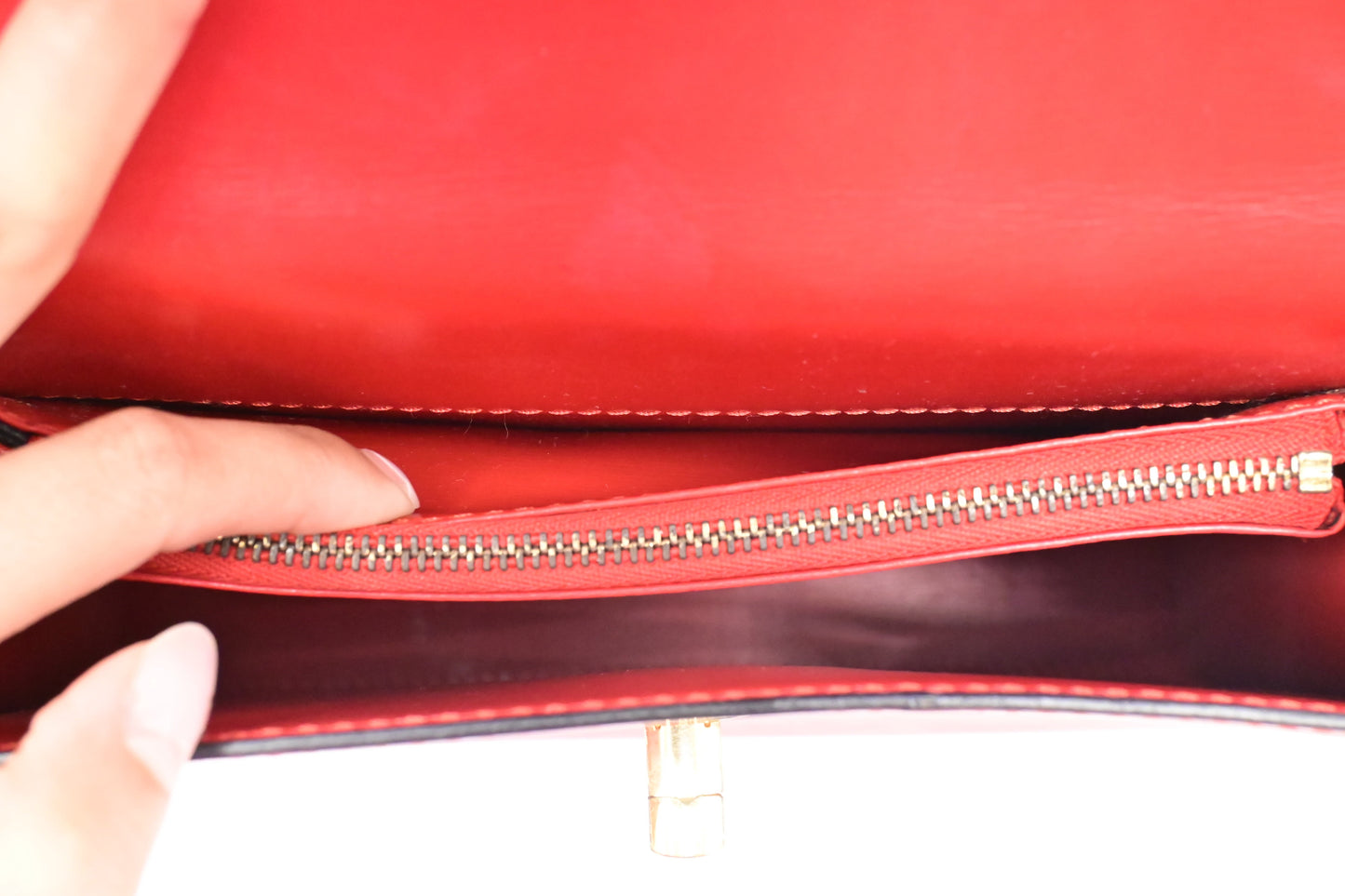 Louis Vuitton Malesherbes in Red Epi Leather