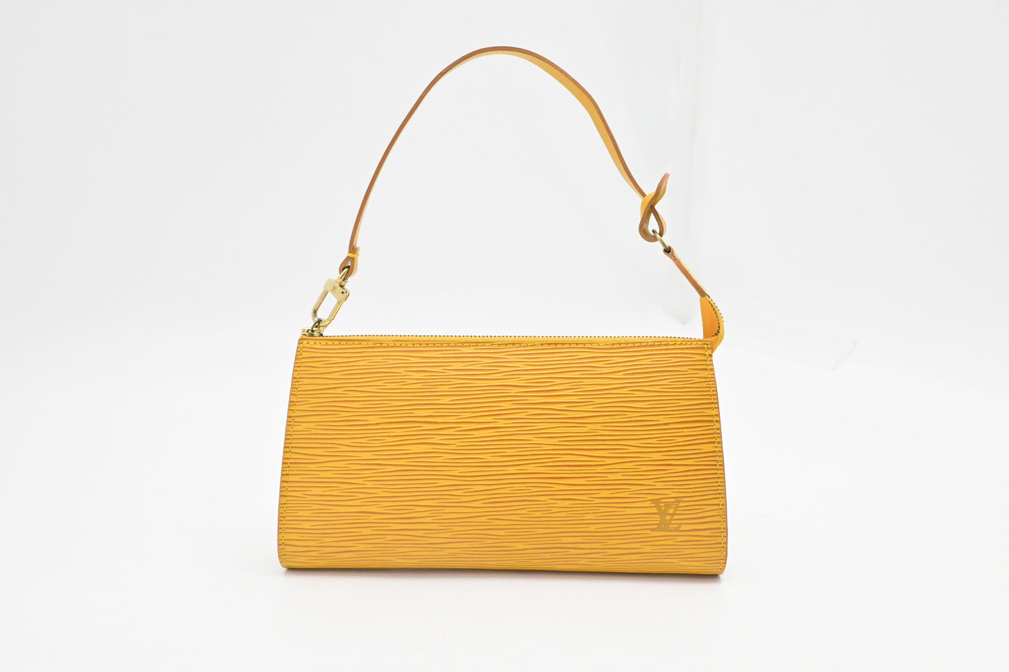 Louis Vuitton Pochette Accessoire in Yellow Epi Leather