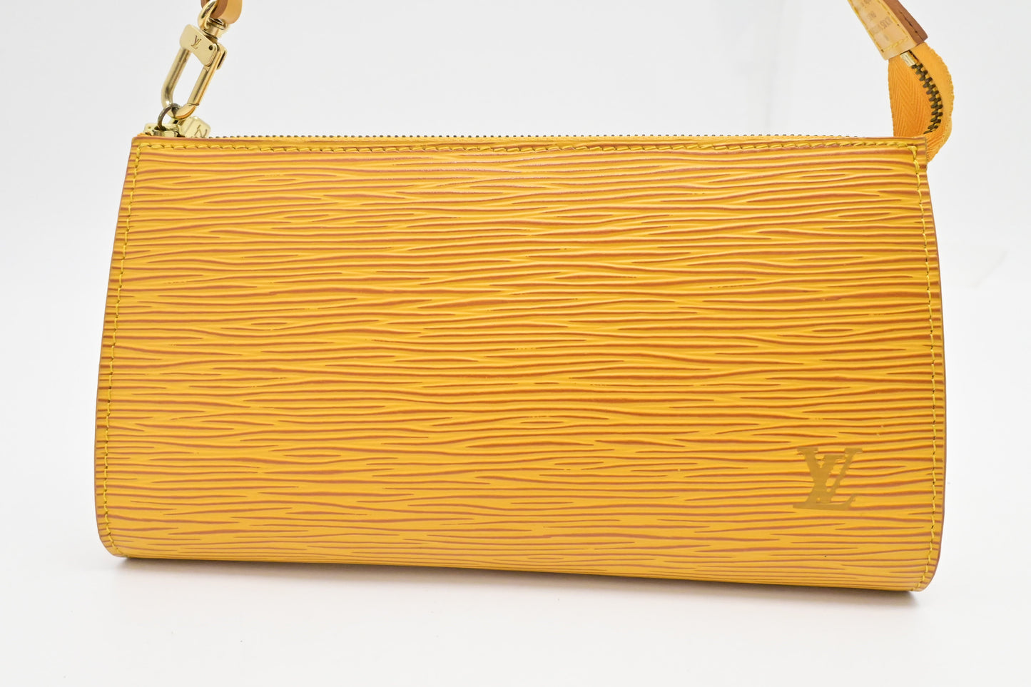 Louis Vuitton Pochette Accessoire in Yellow Epi Leather