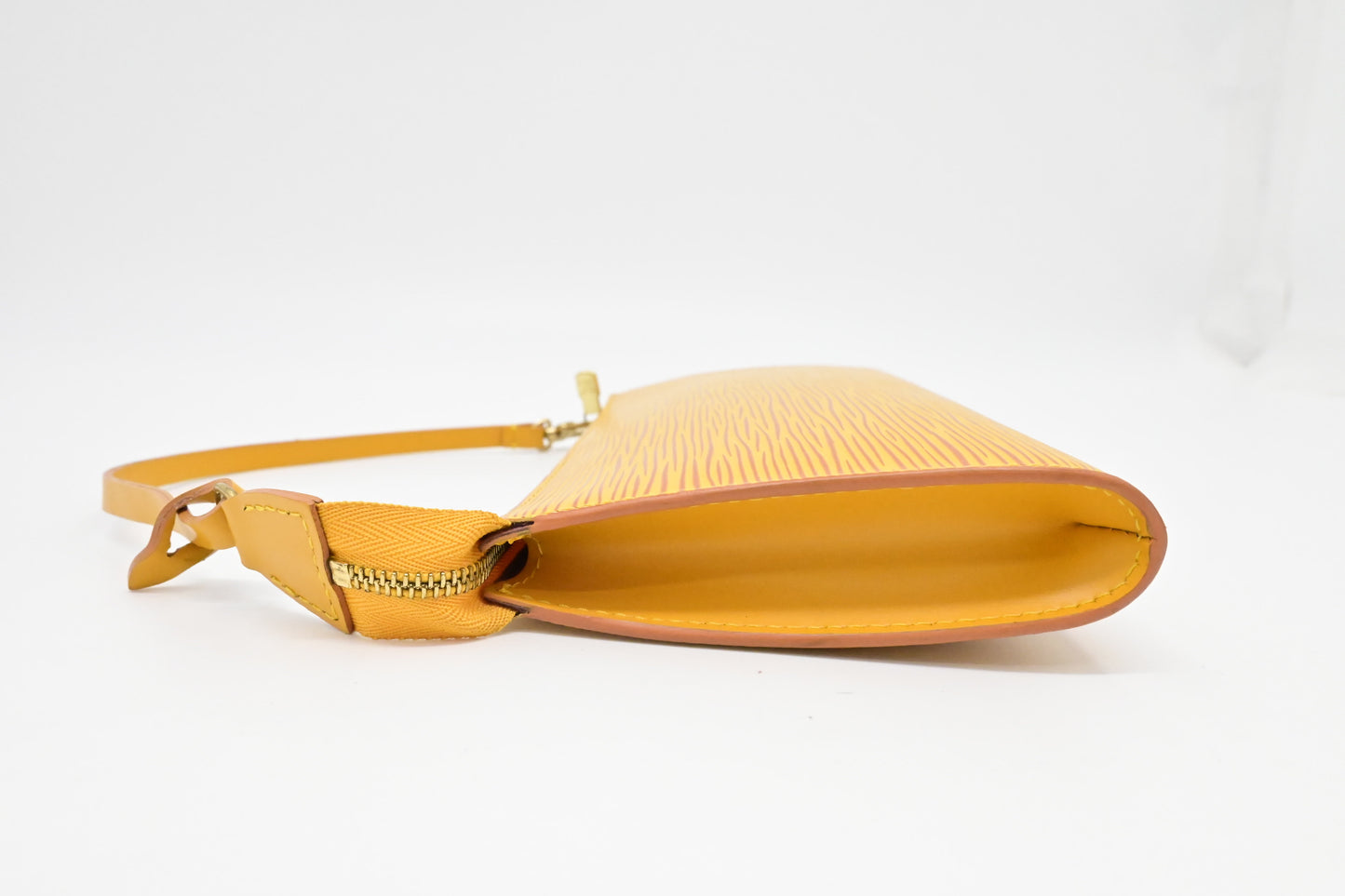Louis Vuitton Pochette Accessoire in Yellow Epi Leather