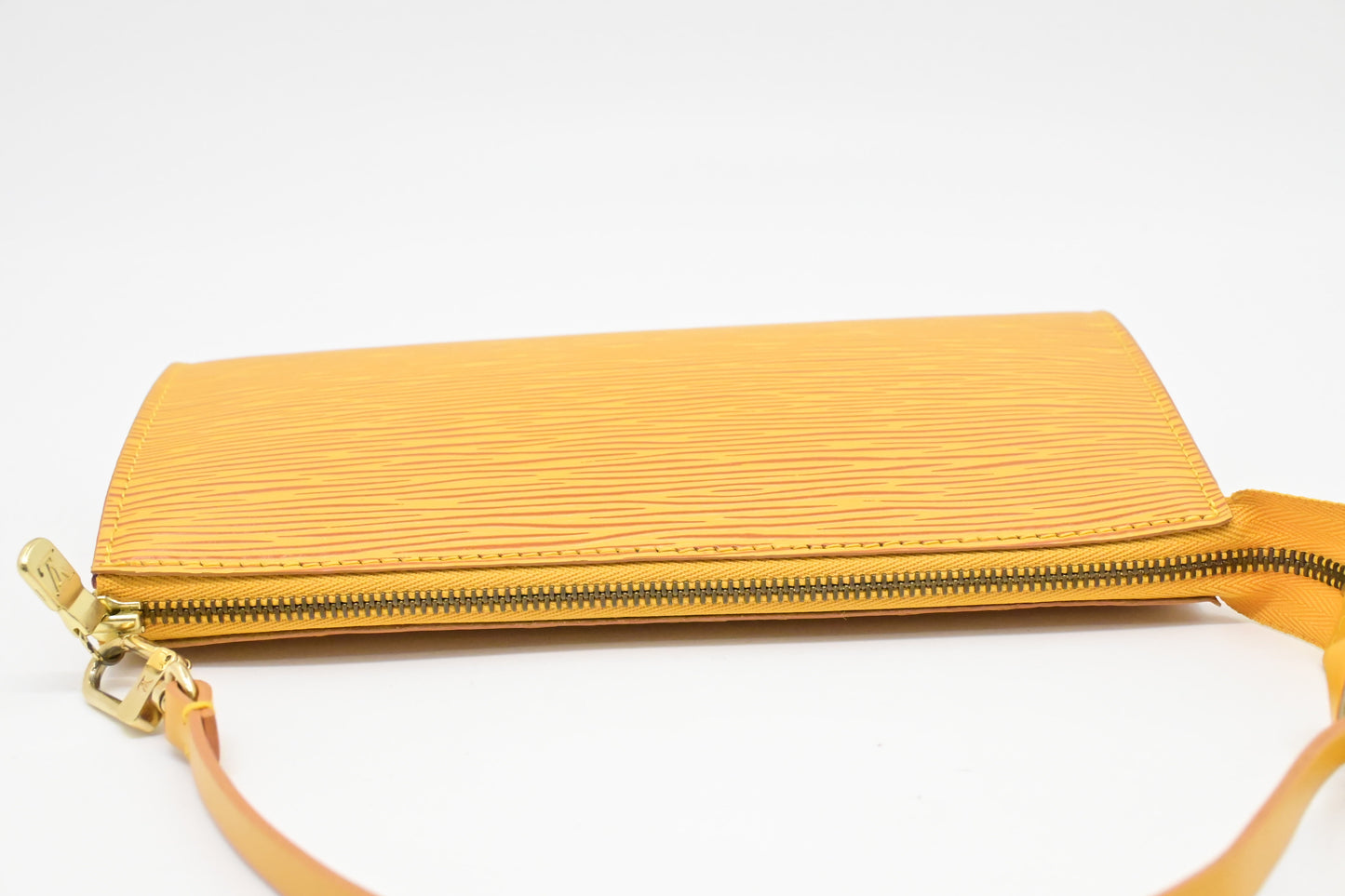 Louis Vuitton Pochette Accessoire in Yellow Epi Leather