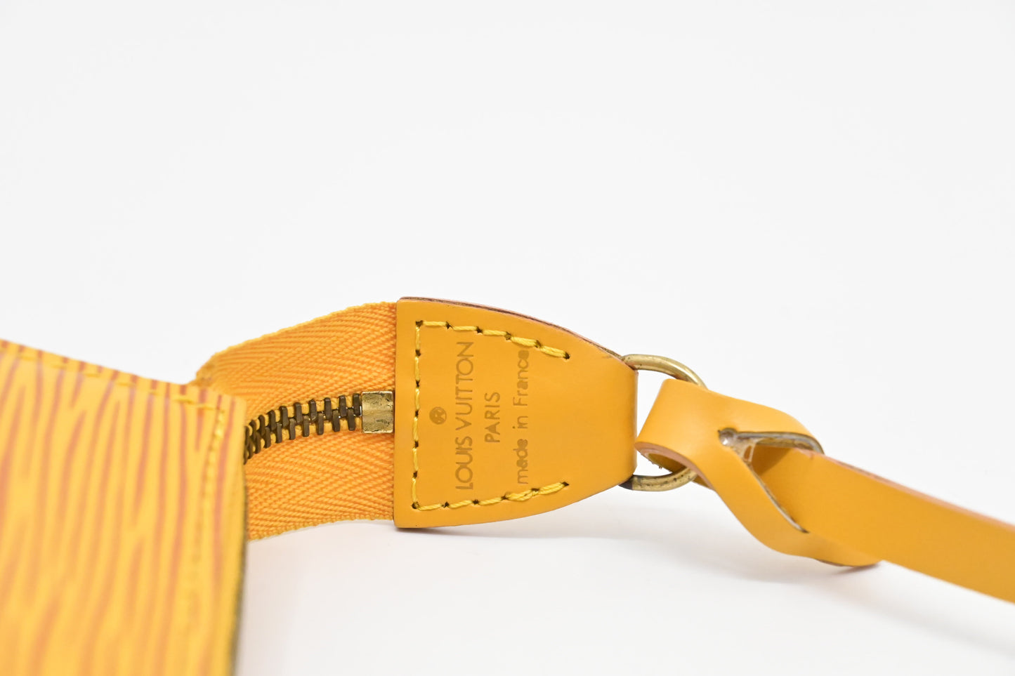 Louis Vuitton Pochette Accessoire in Yellow Epi Leather