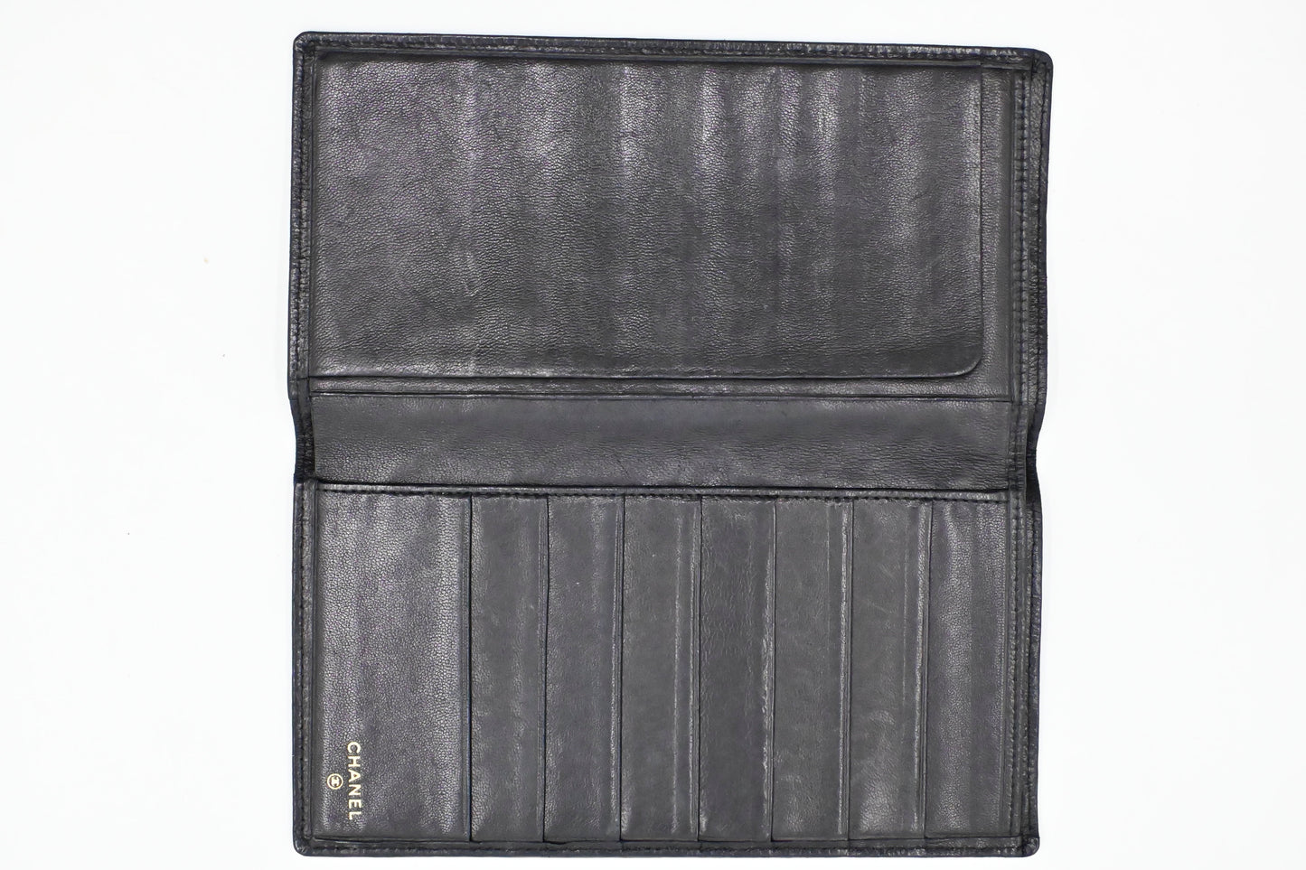 Chanel Bifold Wallet in Black Leather