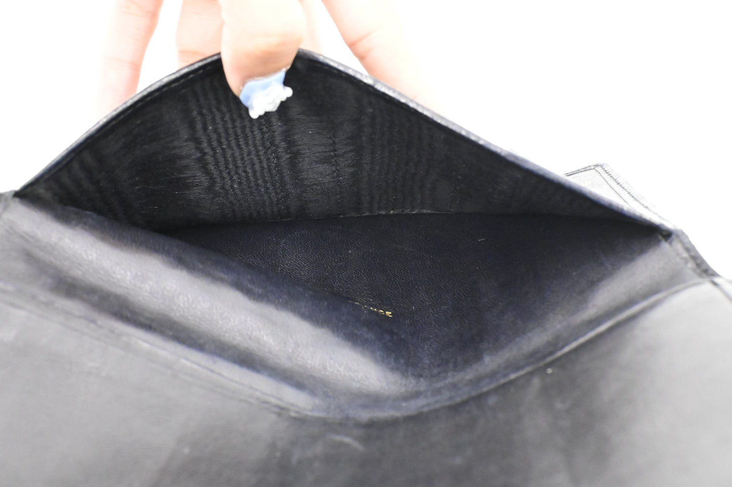Chanel Bifold Wallet in Black Leather