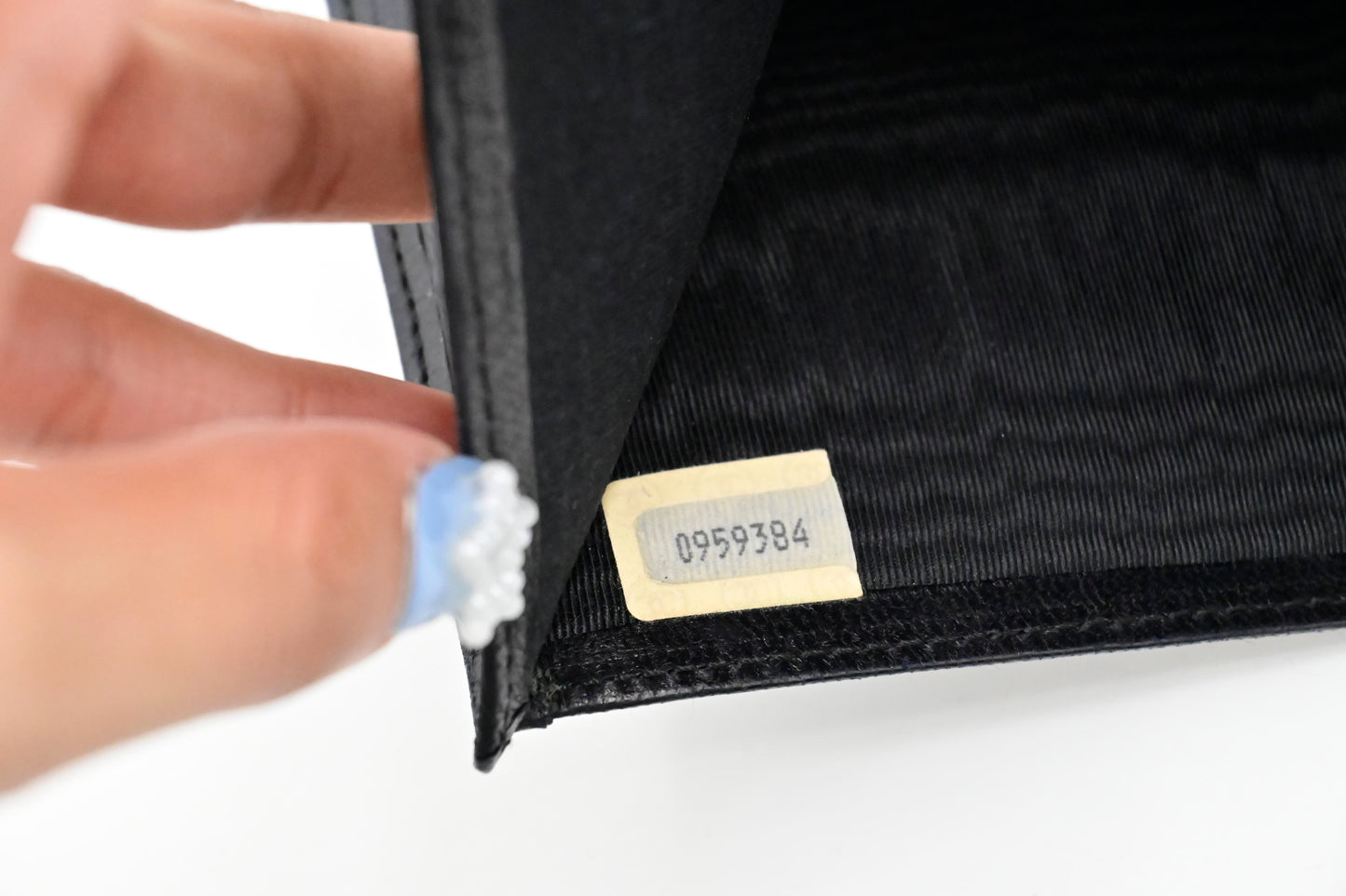 Chanel Bifold Wallet in Black Leather