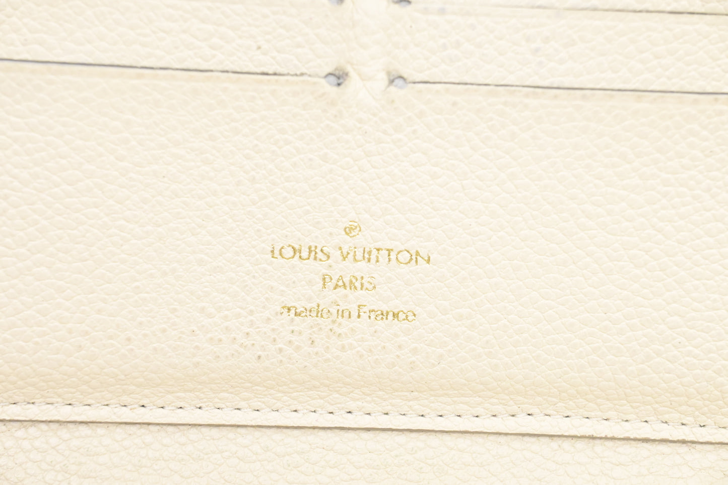 Louis Vuitton Long Zippy Wallet in White Empreinte Leather