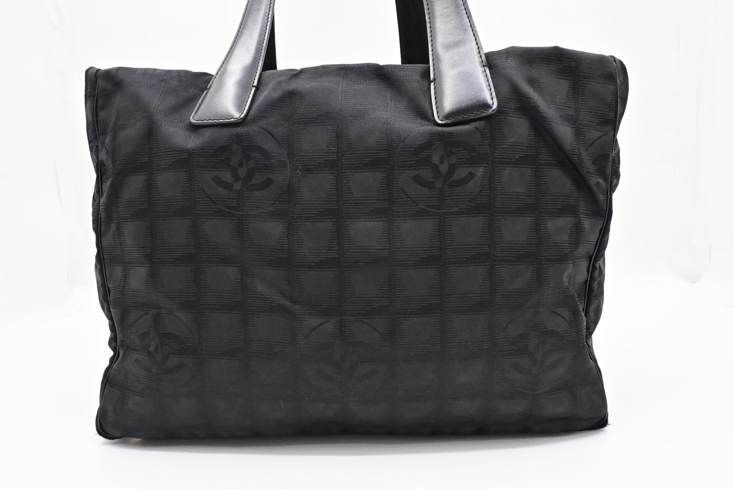 Chanel New Travel Line Tote in Black Canvas