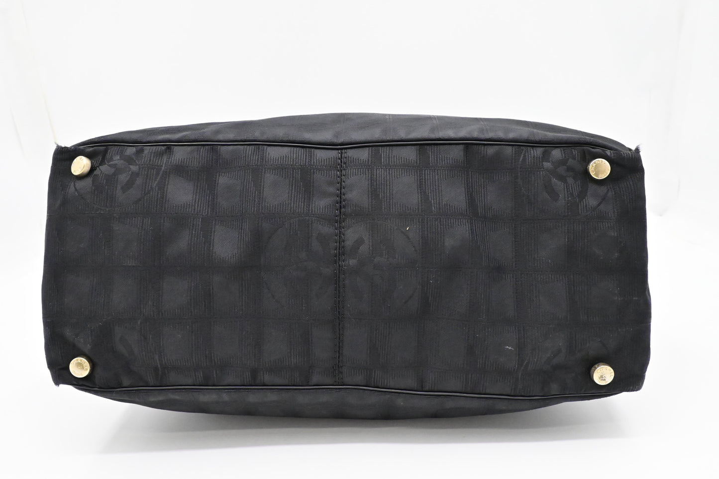 Chanel New Travel Line Tote in Black Canvas