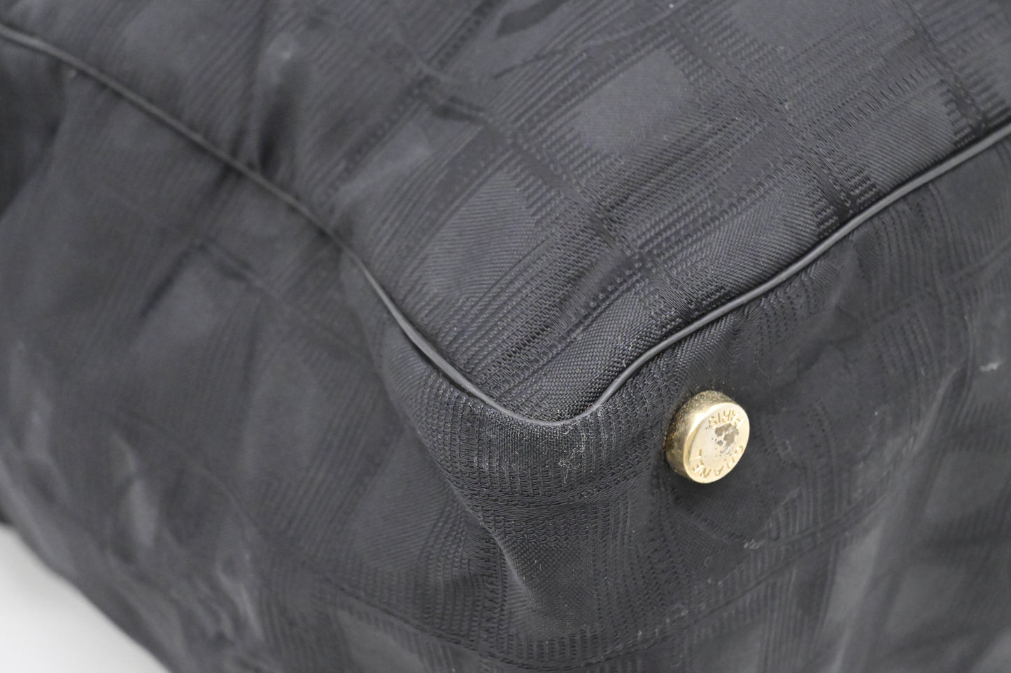 Chanel New Travel Line Tote in Black Canvas