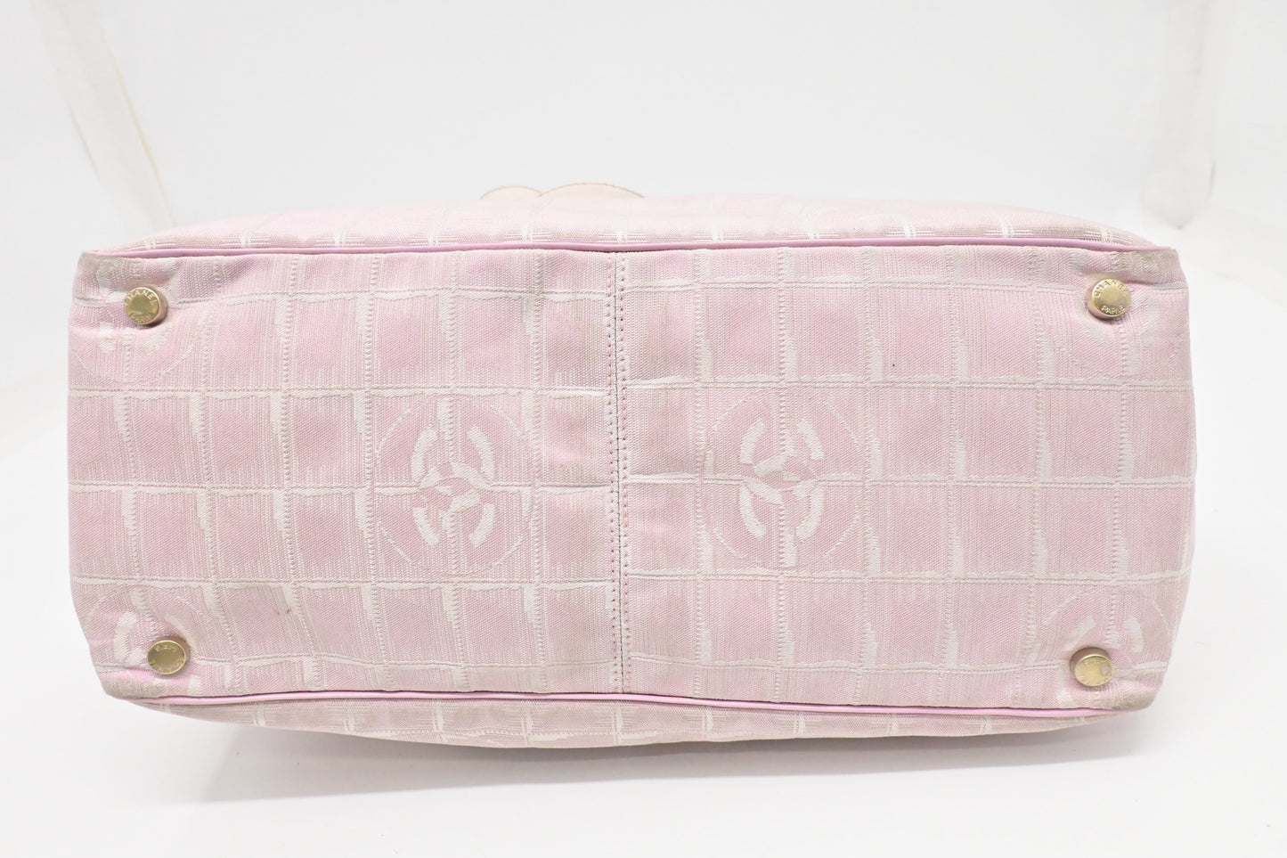 Chanel New Travel Line Tote in Pink Canvas