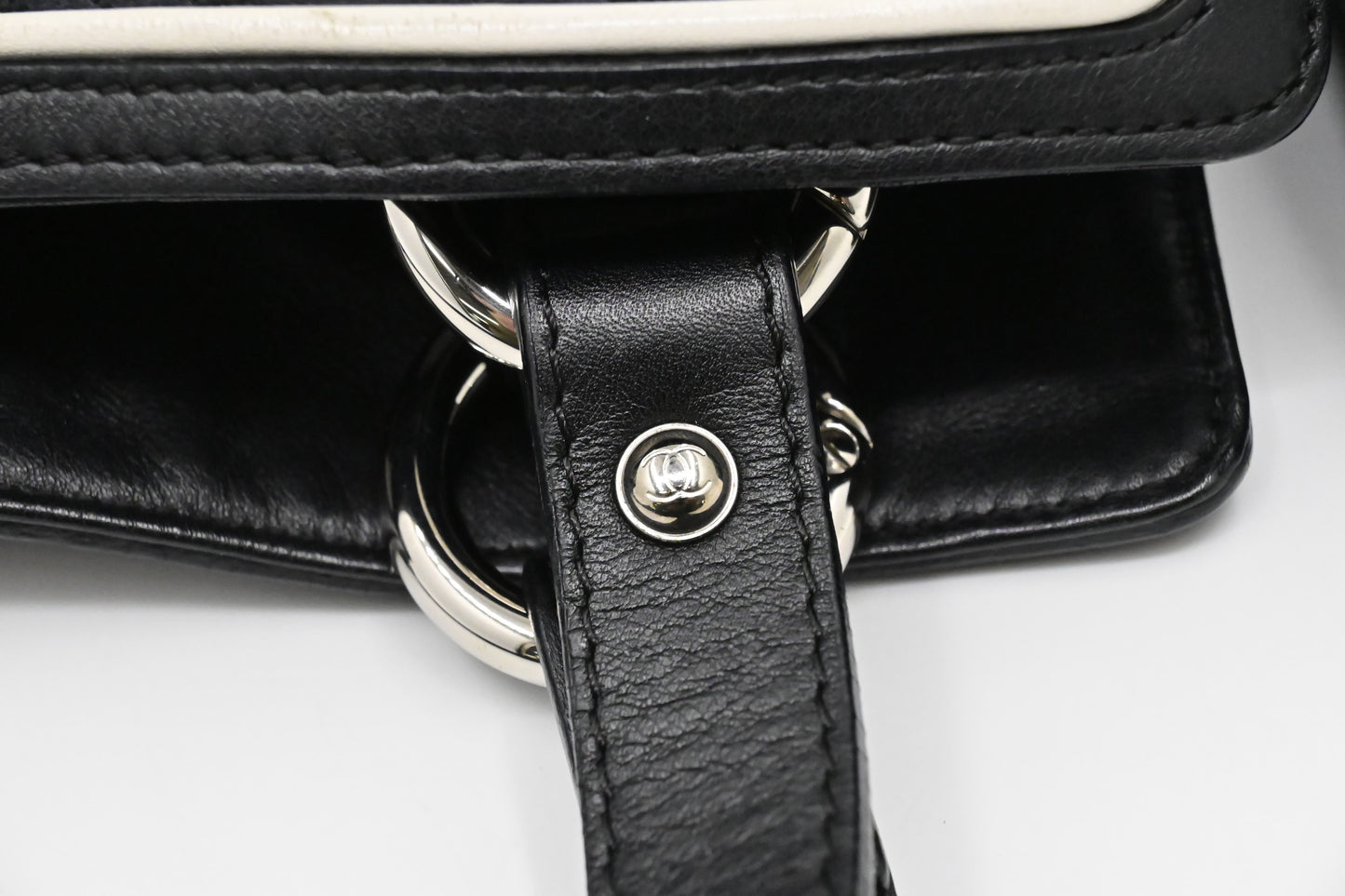 Chanel Camellia Tote in Black Canvas