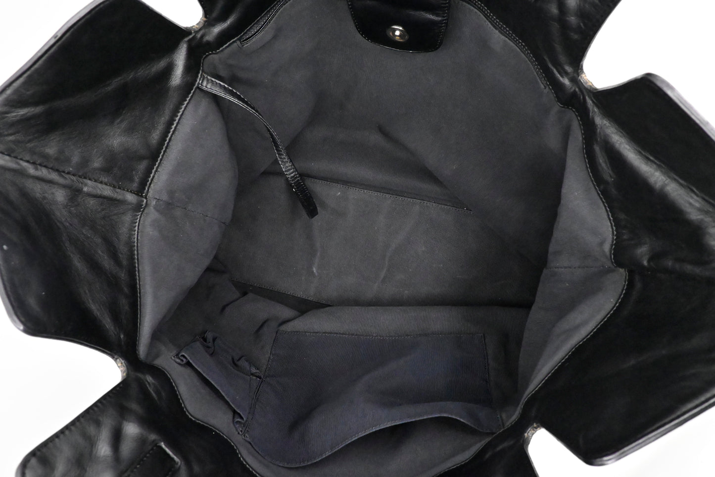Chanel Camellia Tote in Black Canvas