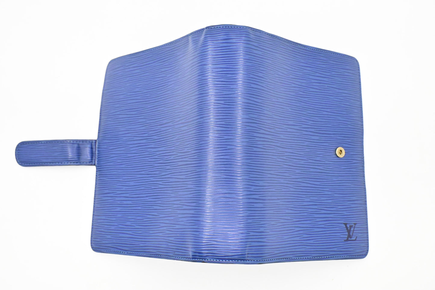 Louis Vuitton Agenda MM in Epi Blue Leather