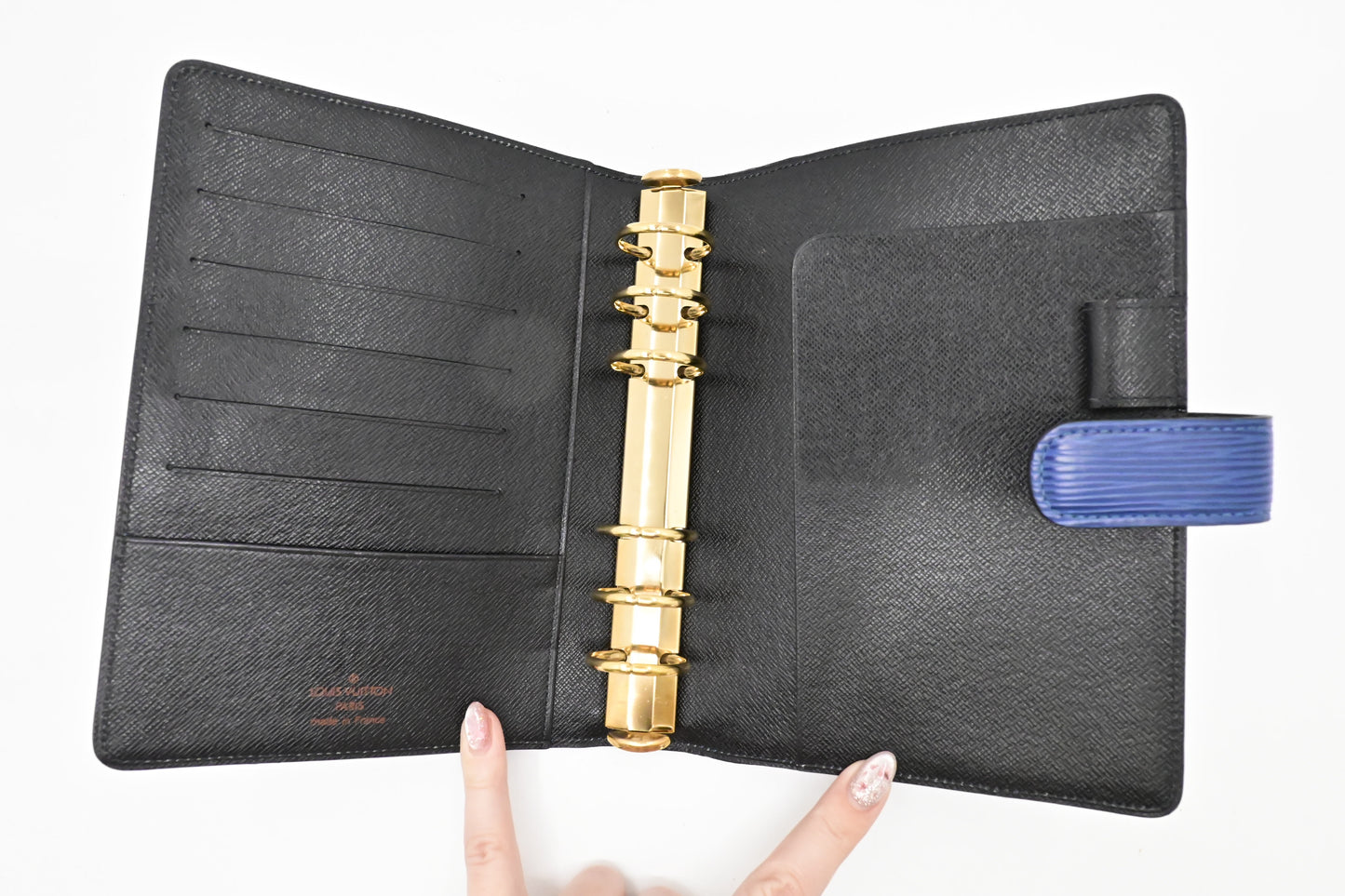 Louis Vuitton Agenda MM in Epi Blue Leather