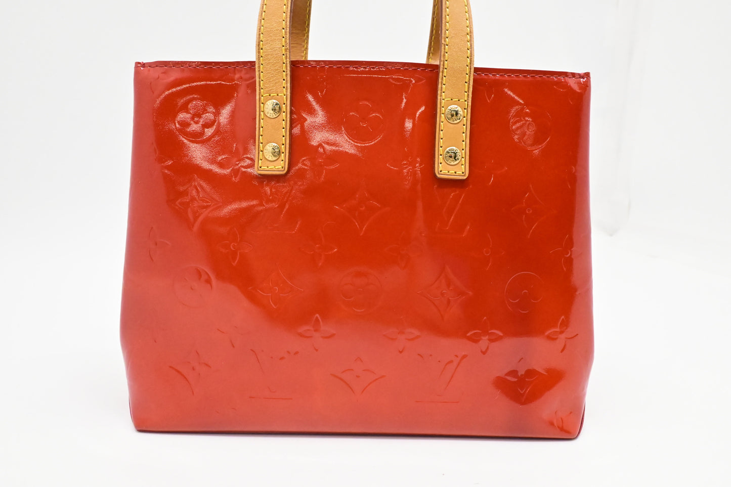 Louis Vuitton Reade PM in Rouge Grenadine Vernis Leather