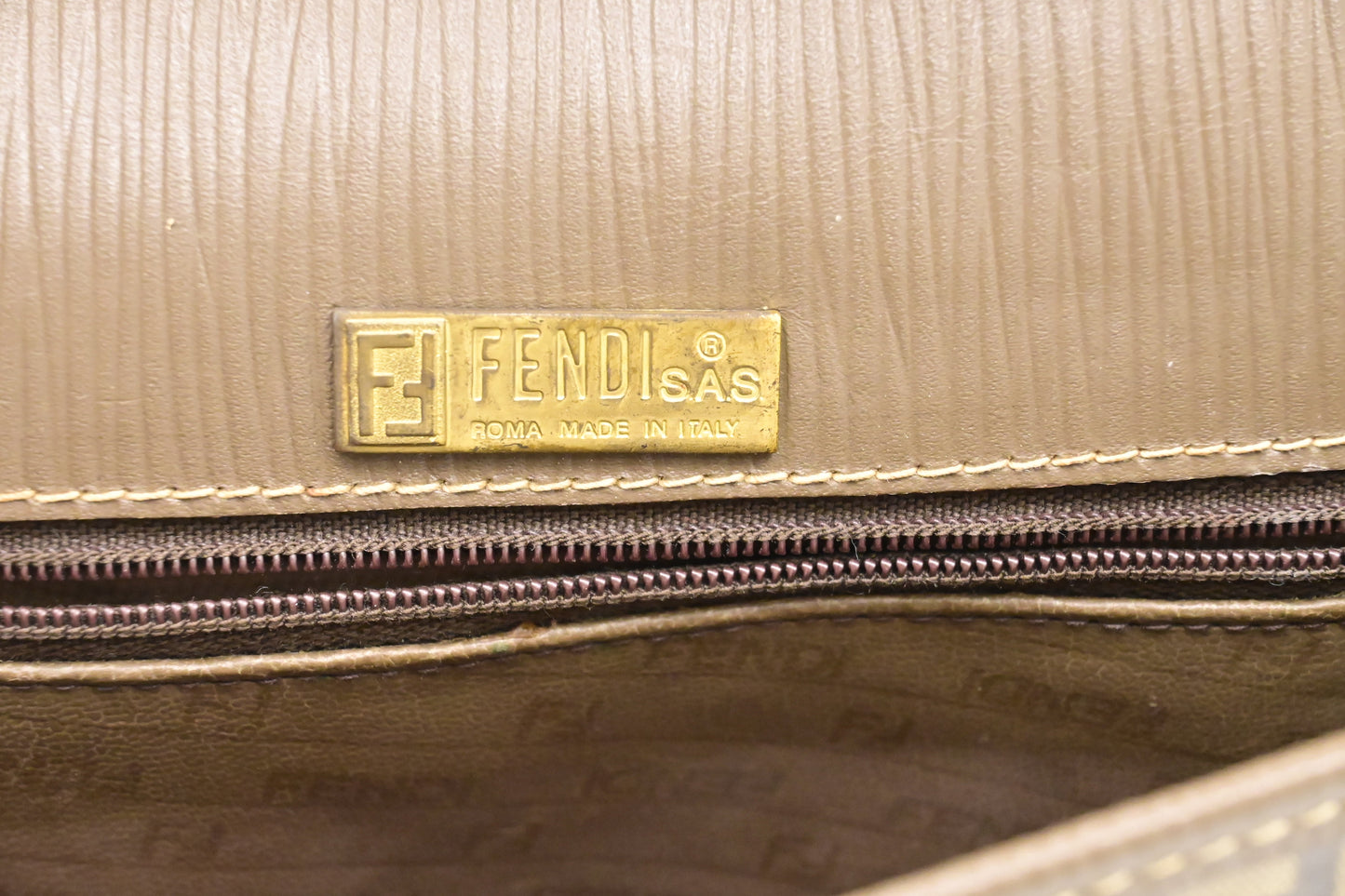 Fendi Crossbody in Coated Zucchino Canvas