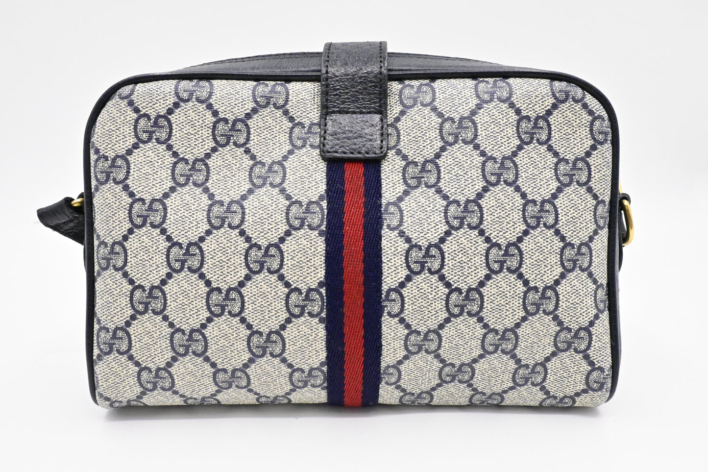 Gucci Small Crossbody in Blue GG Supreme Canvas